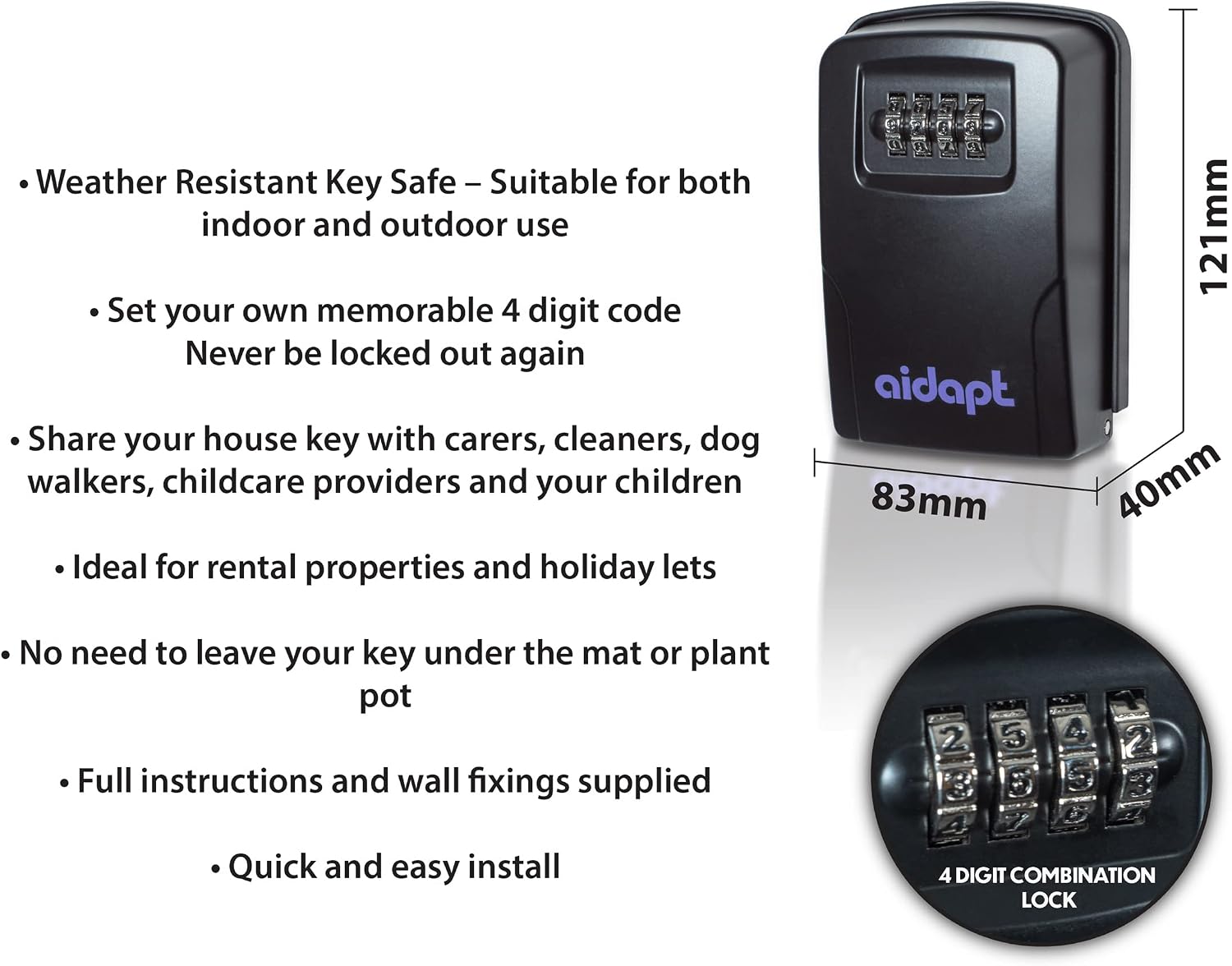 Wall Mounted Key Safe - VM844
