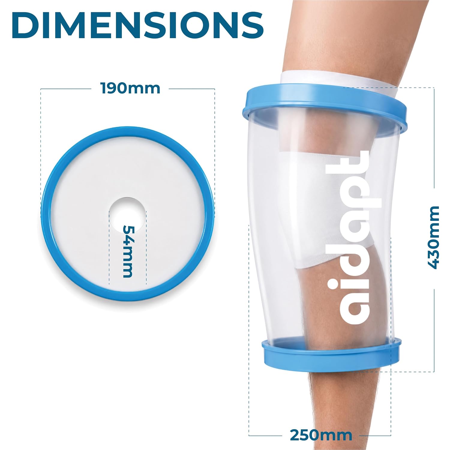 Waterproof Cast and Bandage Protector for use whilst Showering/Bathing