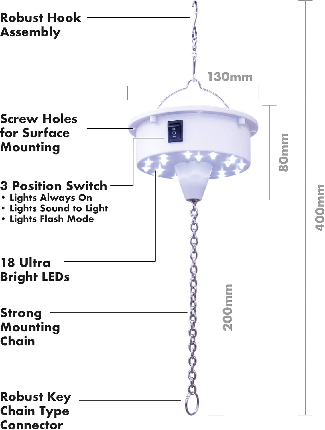 FXLAB Battery Operated Mirror Ball Motor with LED Lights - G007NBW