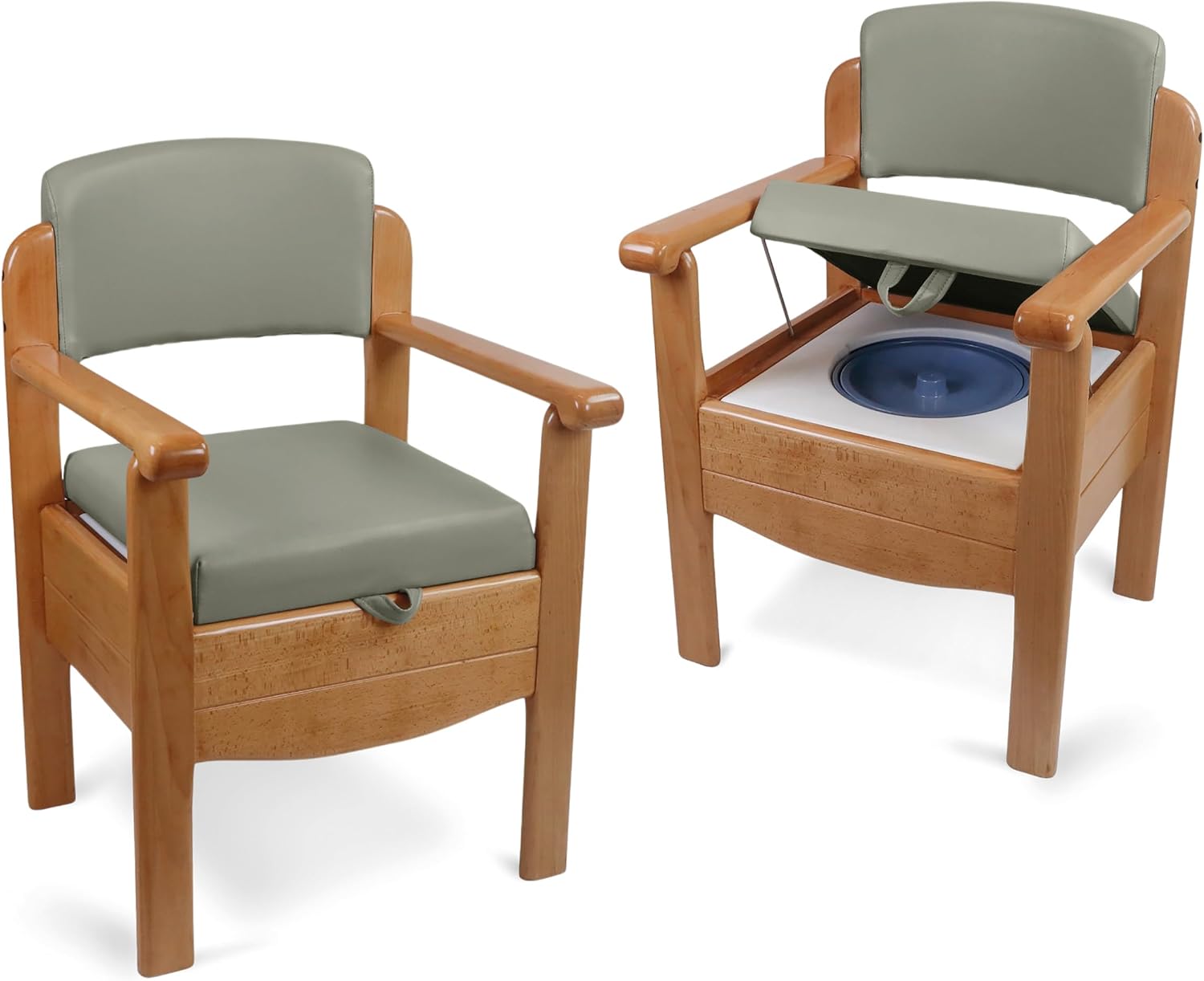 Luxury Wooden Commode Grey - VR253A
