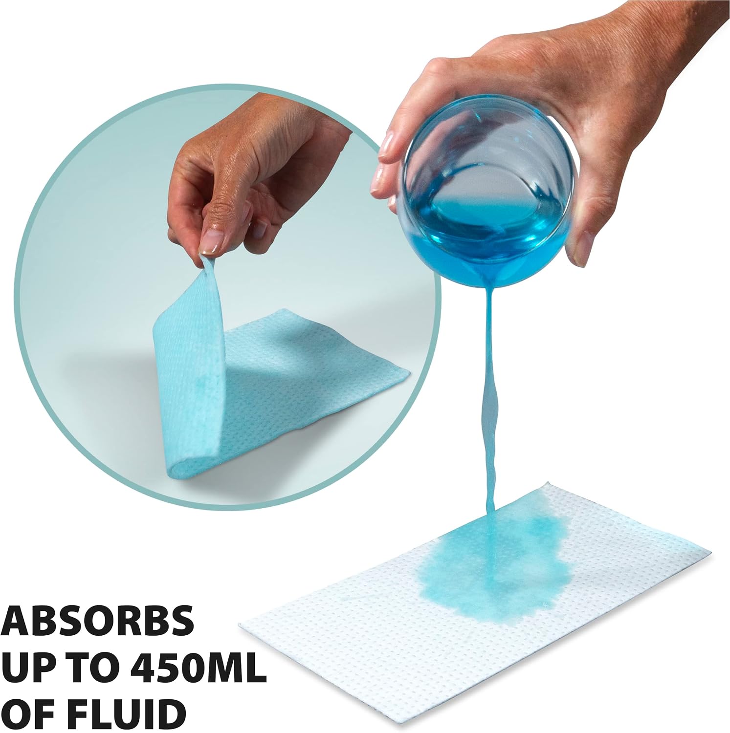 Commode Liners with Absorbent Pads Box of 50 - VS216CL