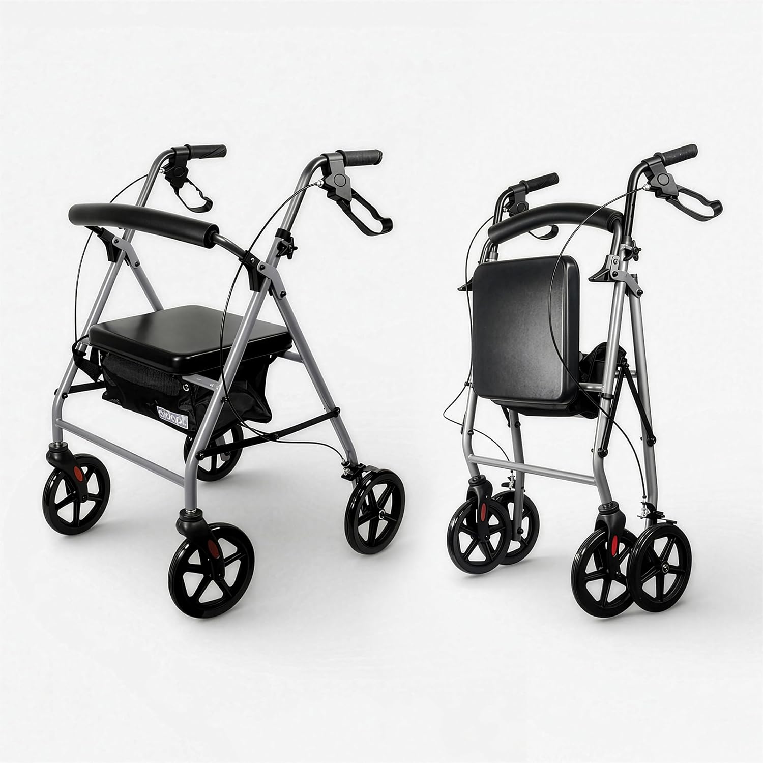 Aidapt Four Wheeled Rollator with Bag - VP173FC