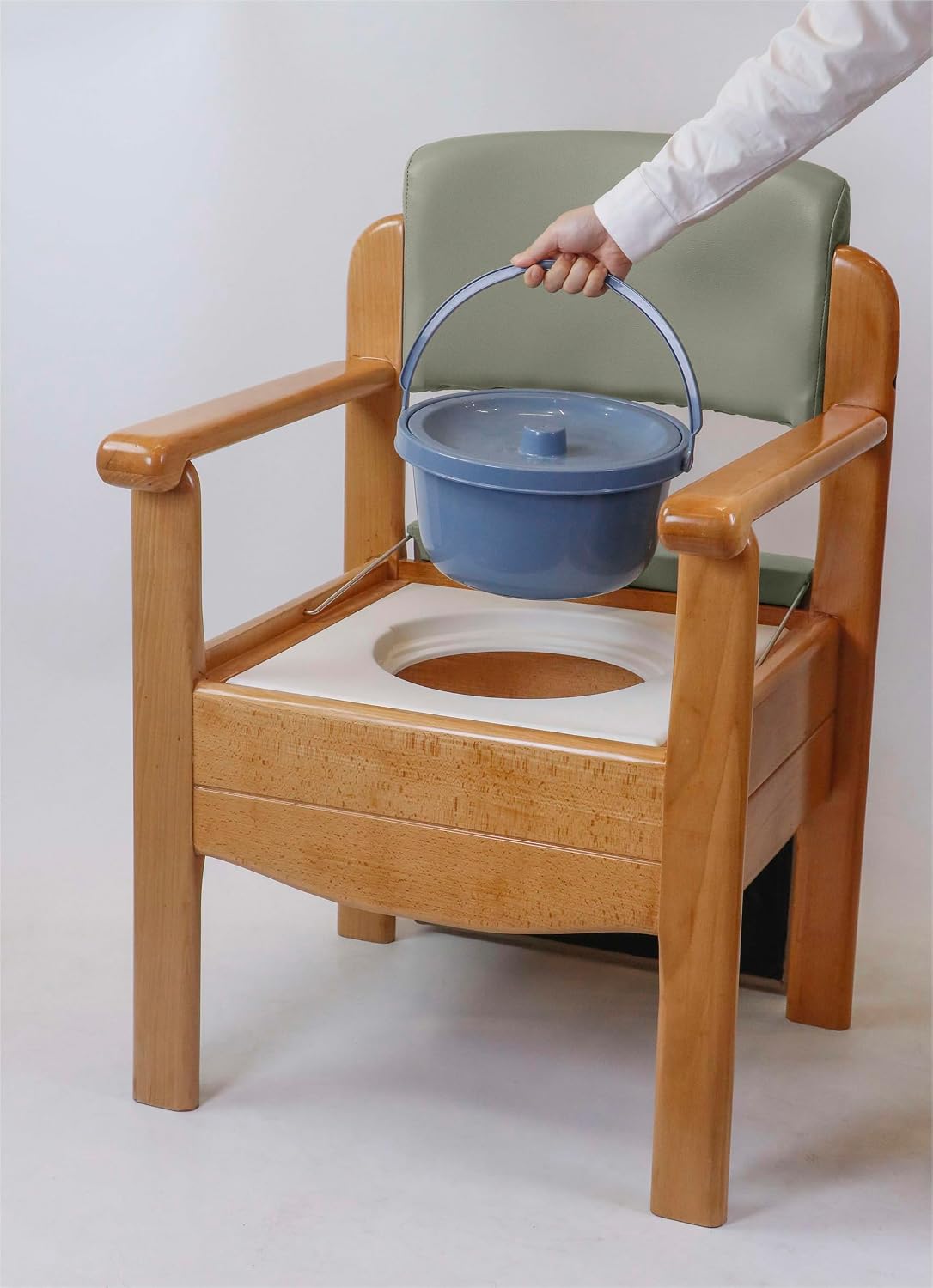 Luxury Wooden Commode Grey - VR253A