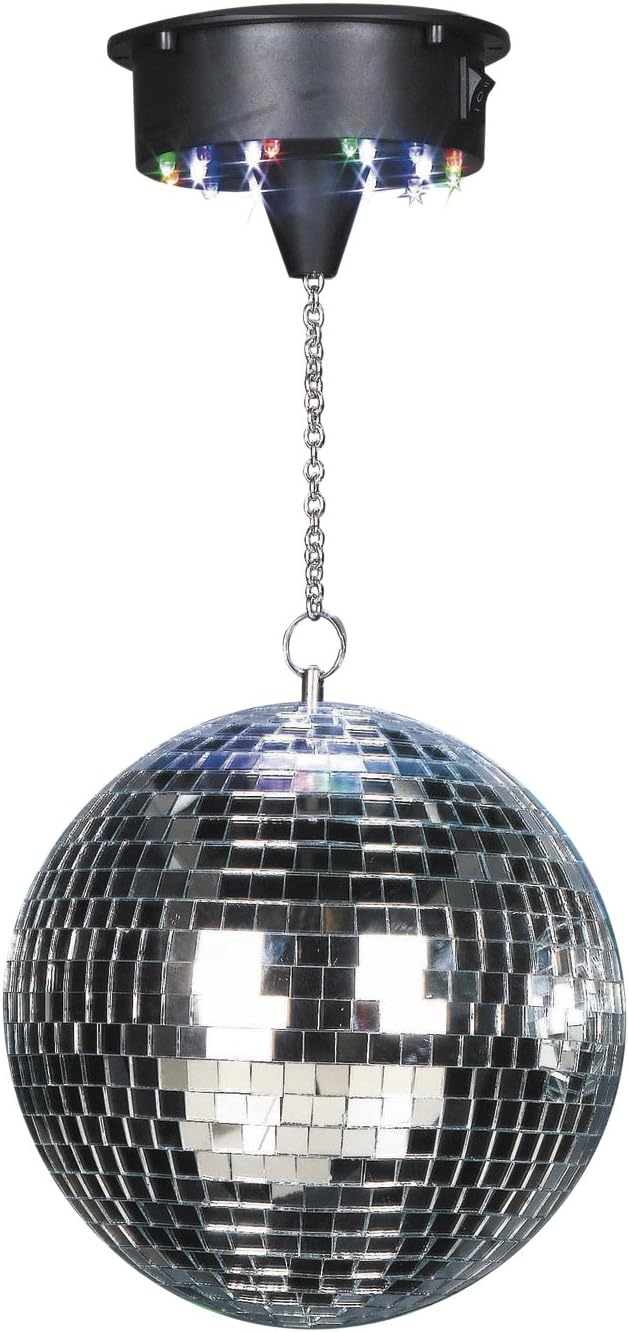 Cheetah 8 Inch Silver Mirror Ball Kit Party Decoration - G017KM