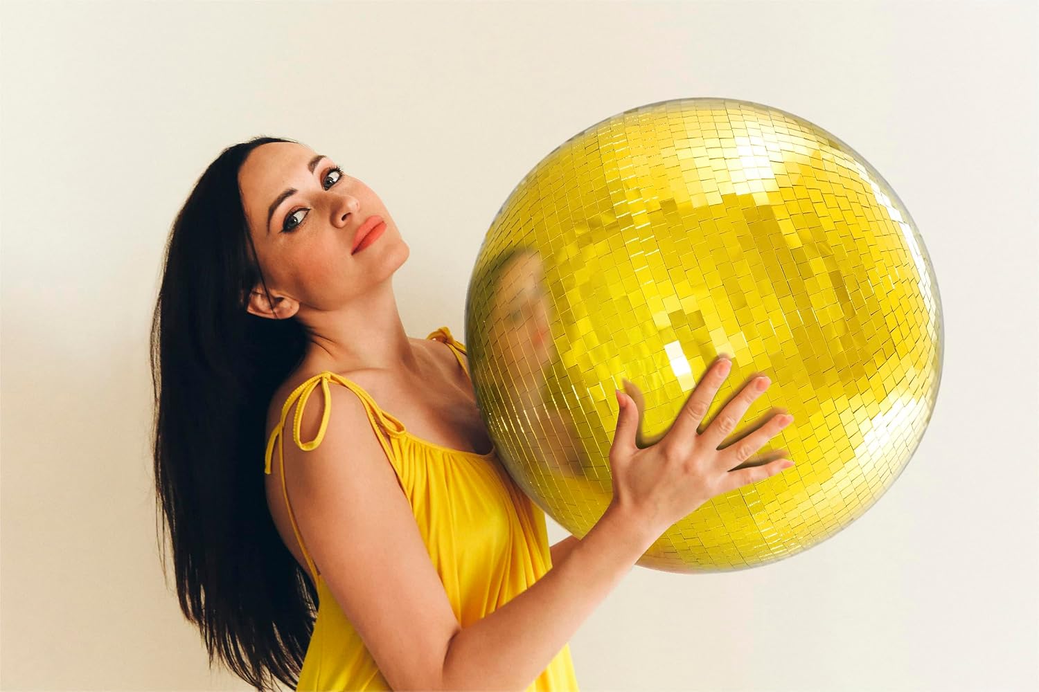 400mm Lightweight Mirror Ball Gold - G007GF