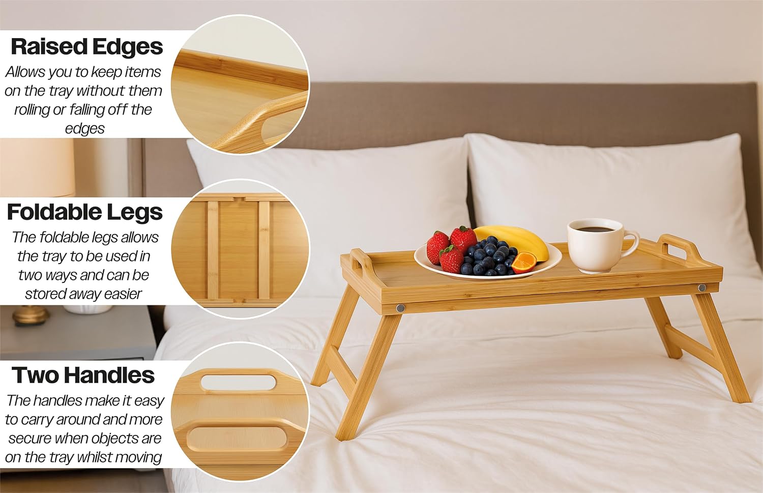 Bed Dining Tray with Foldaway Legs - VM938K