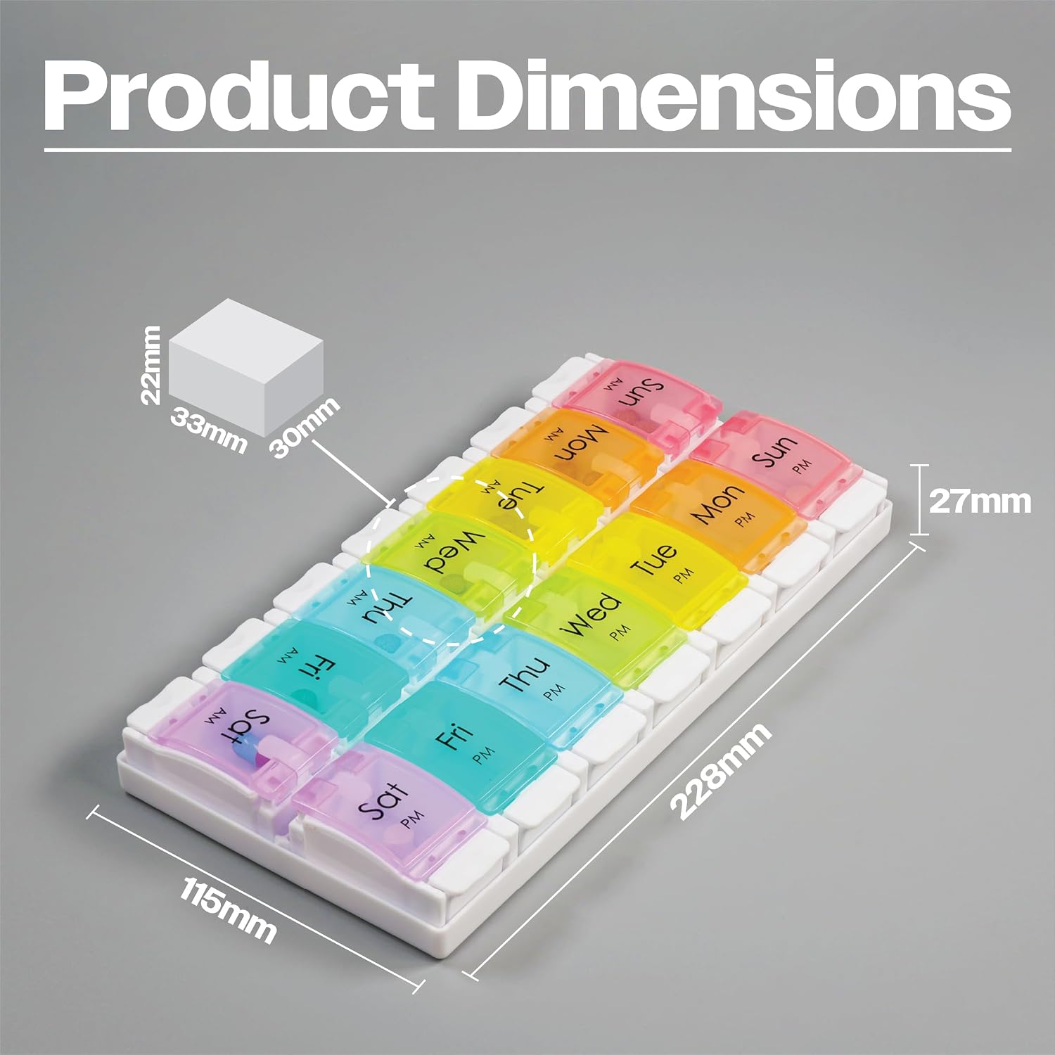Push Button Pill Box AM/PM - VM931AE