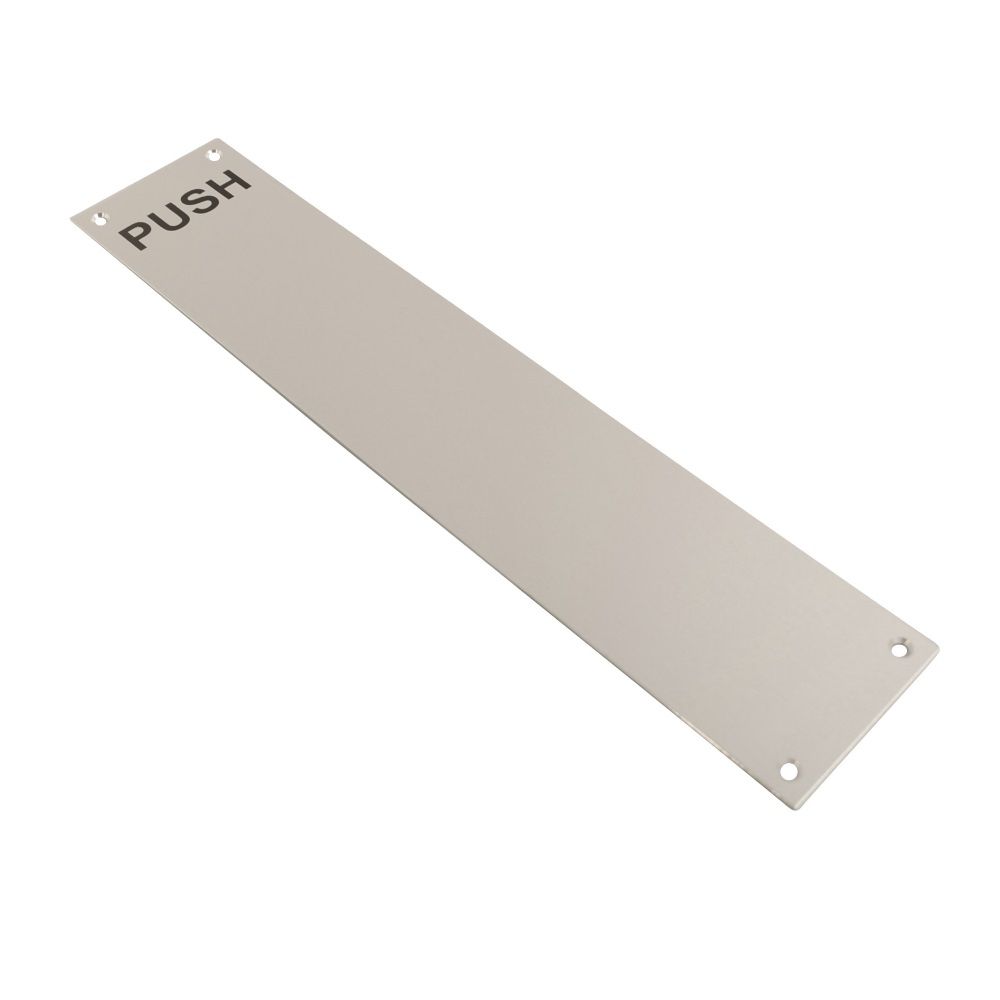 Finger Plate Screen Printed Push PAA