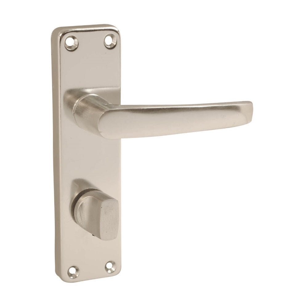 Vibe Stafford Bathroom Privacy Set on Polished Anodised Aluminium for Internal Doors