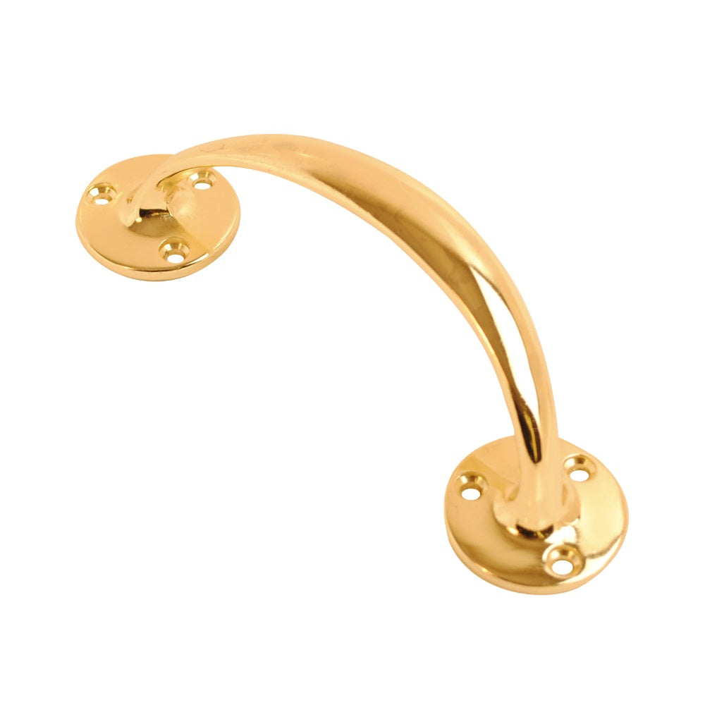 Vibe Bow Handle 150mm on Electro Brass for Internal Doors