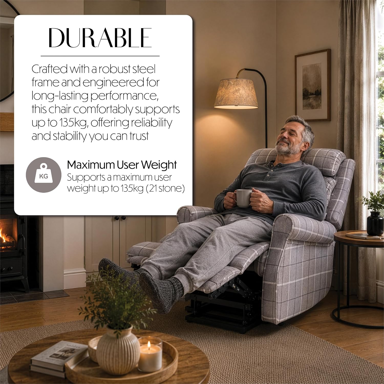 The Broadway Dual Motor Rise and Recline Chair