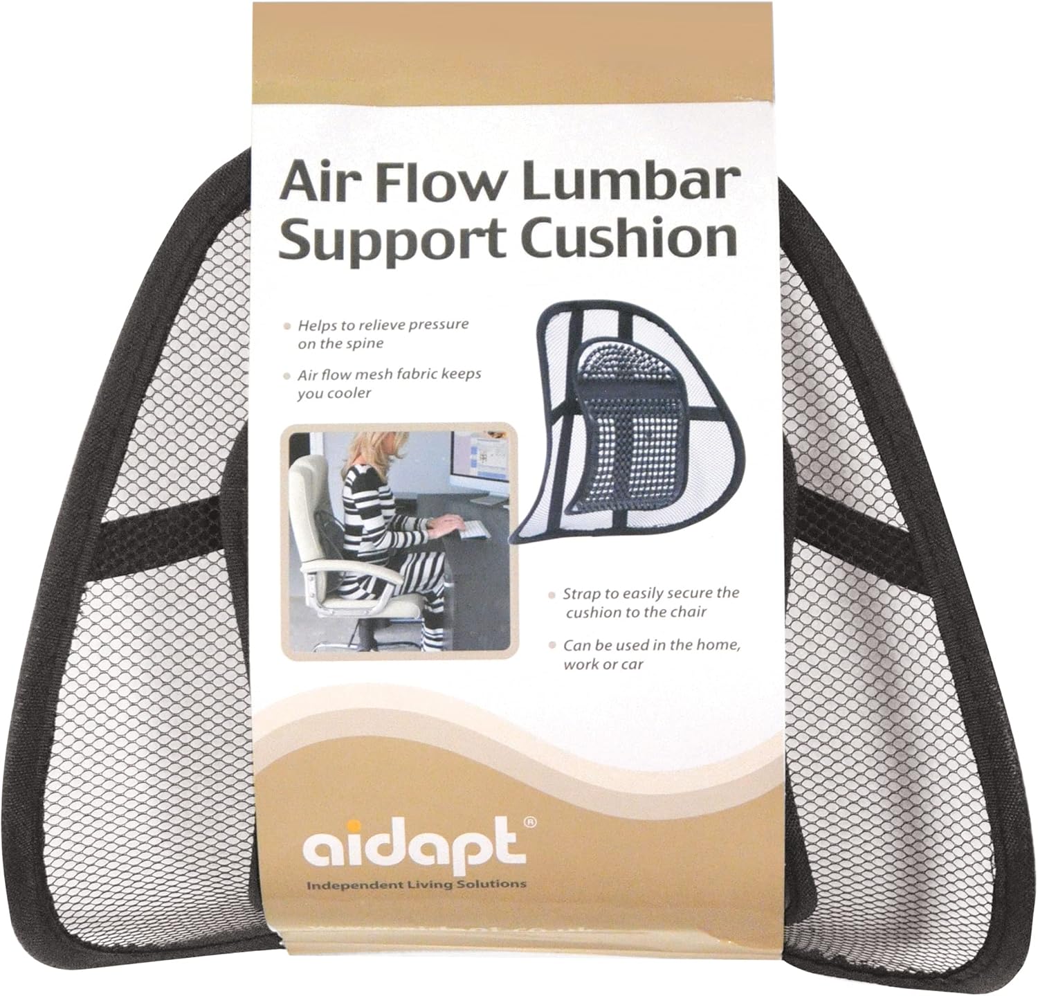 Air Flow Lumbar Support Cushion - VM936BC