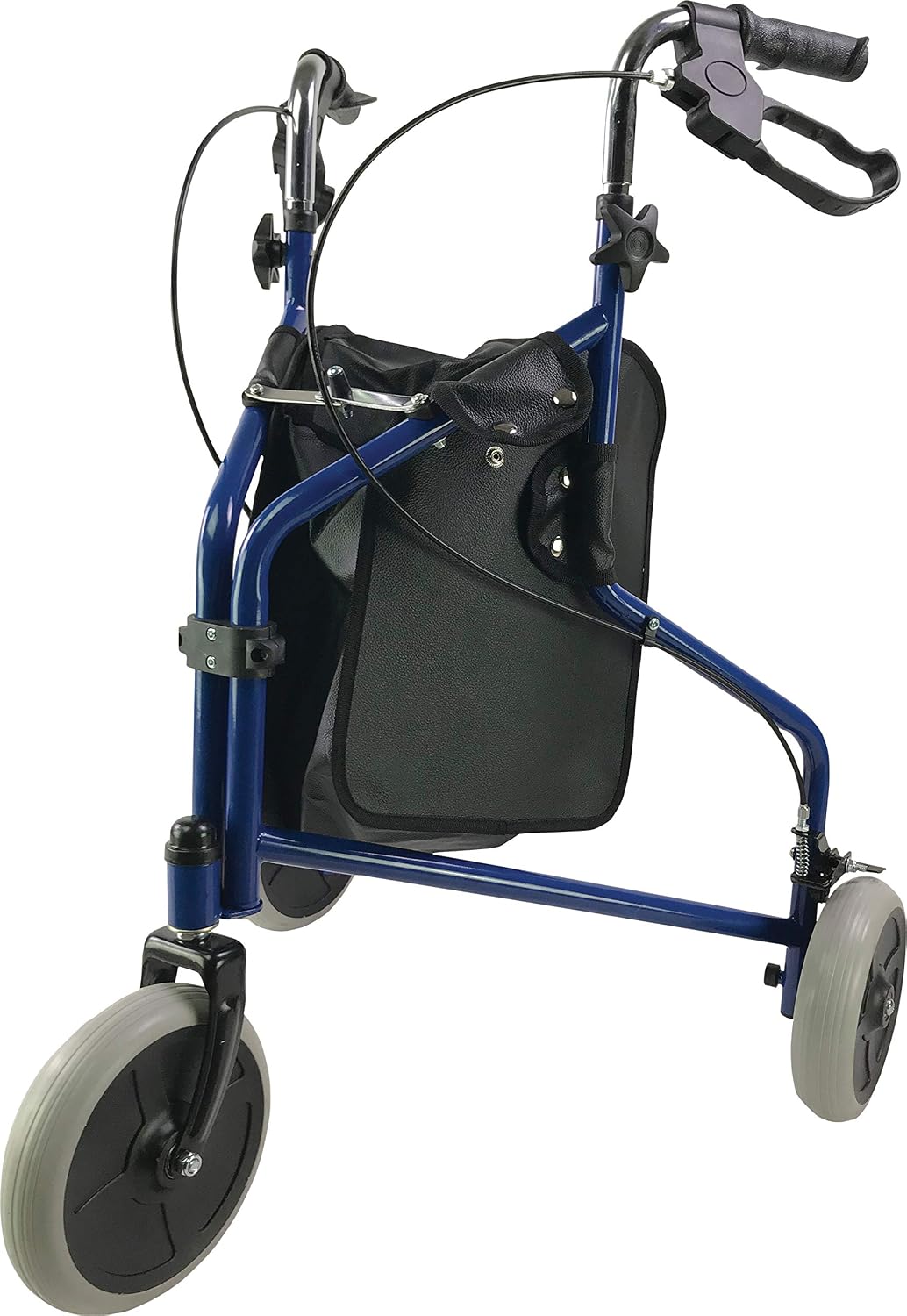Aidapt Three Wheeled Walker with Bag in Blue - VP174FC