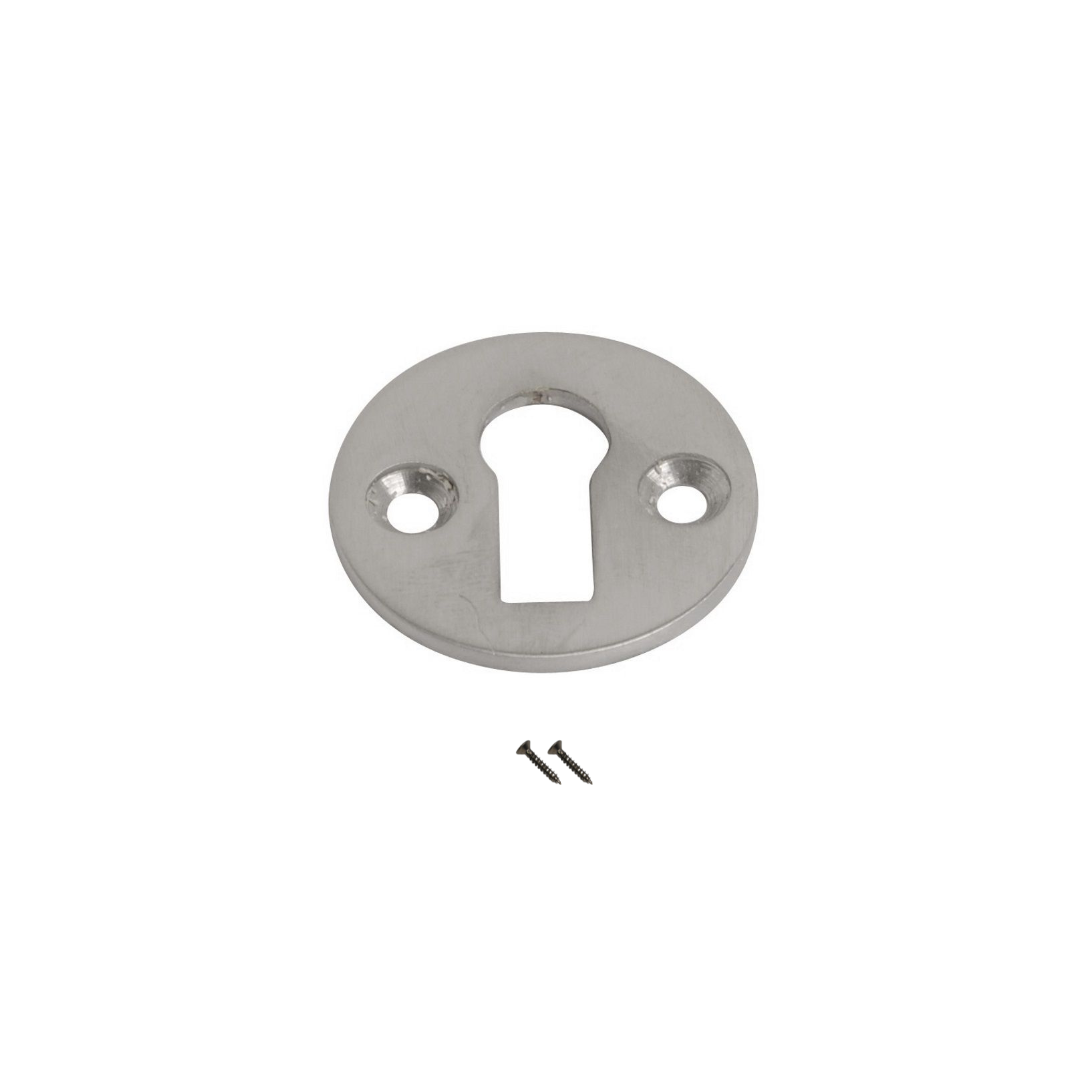 Victorian Escutcheon Open Satin Chrome 32mm