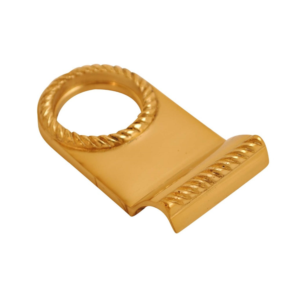 Vibe Georgian Cylinder Pull on Brass with Curved Finger Grip for Cylinder Locks