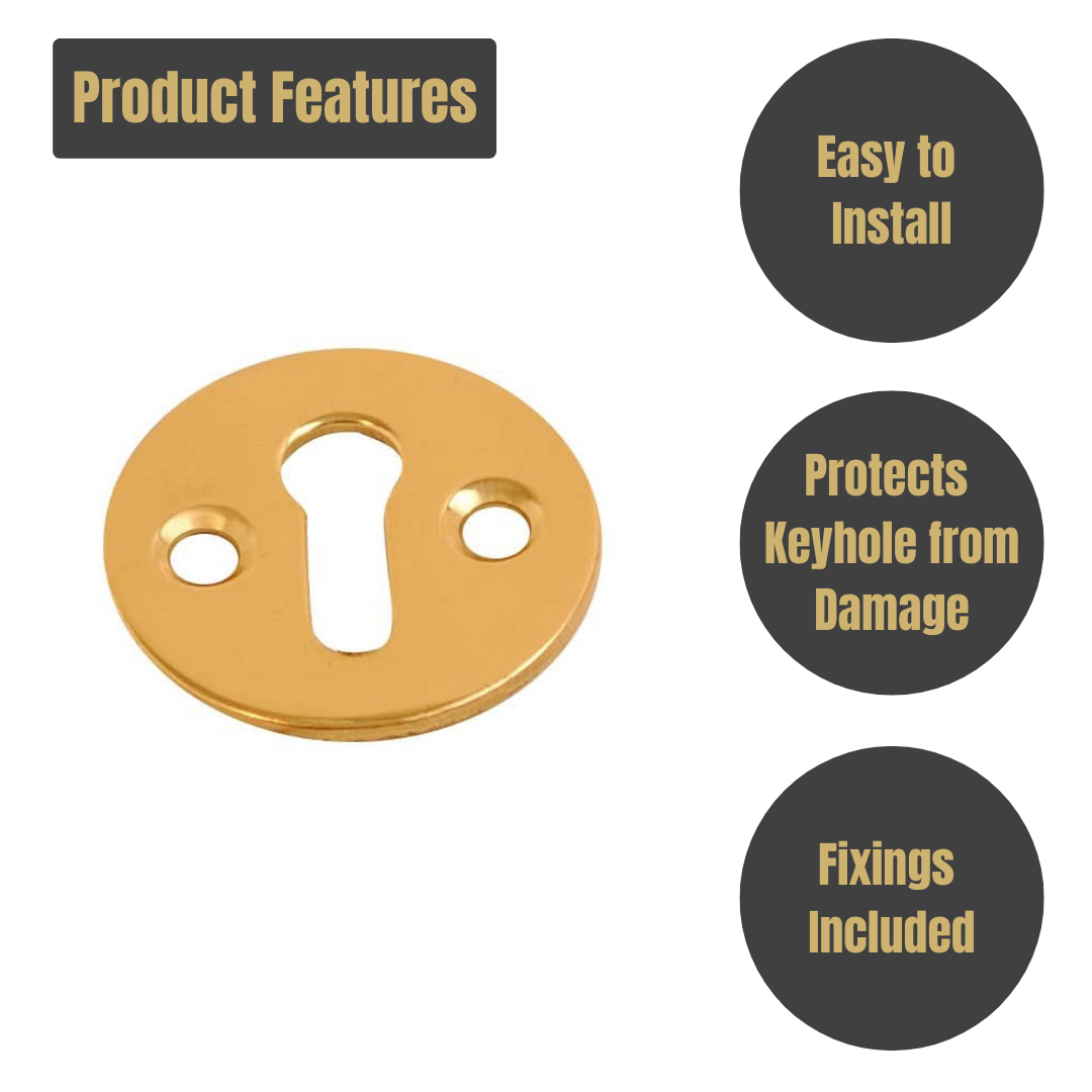 Victorian Escutcheon Open Brass 32mm