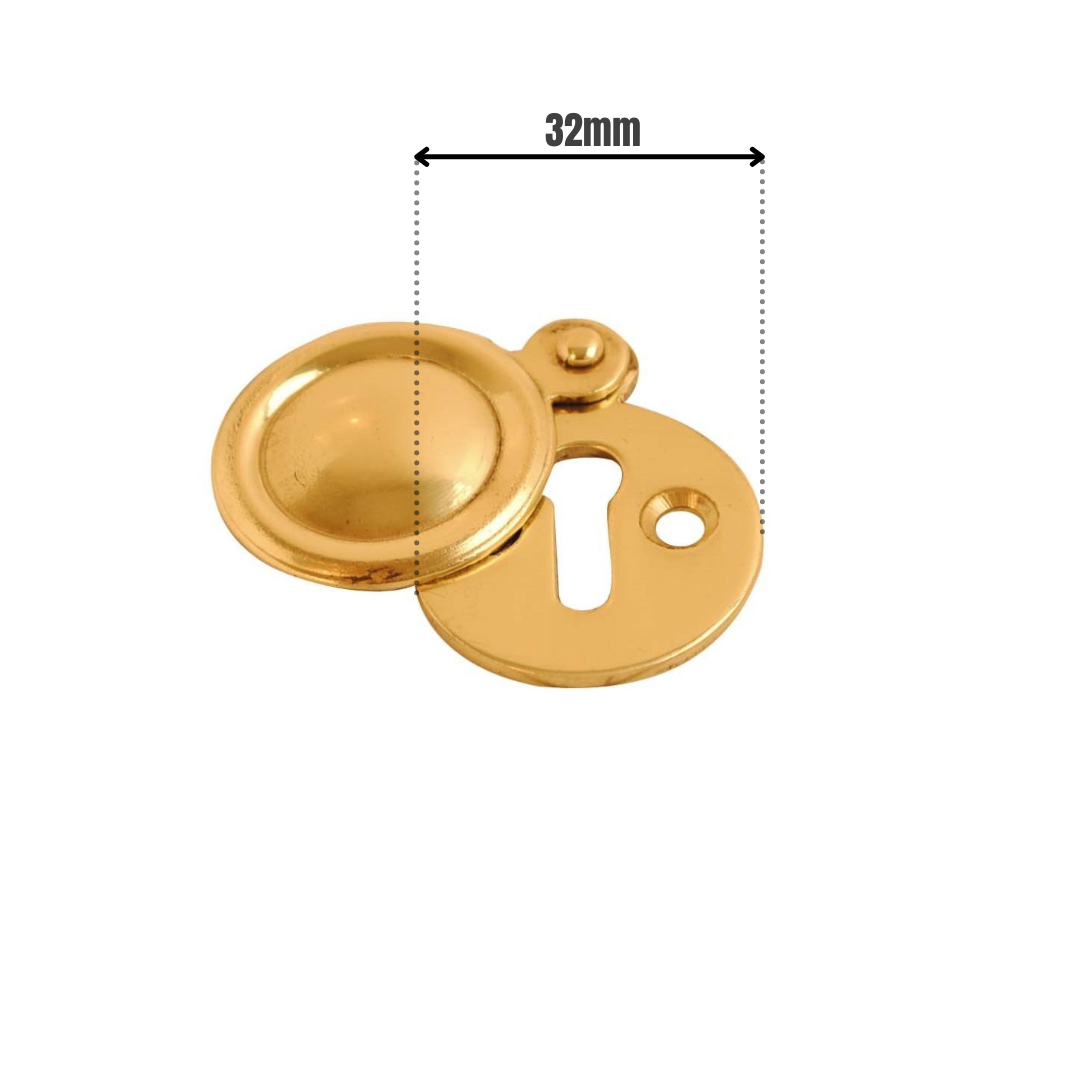 Victorian Escutcheon Covered Brass 32mm