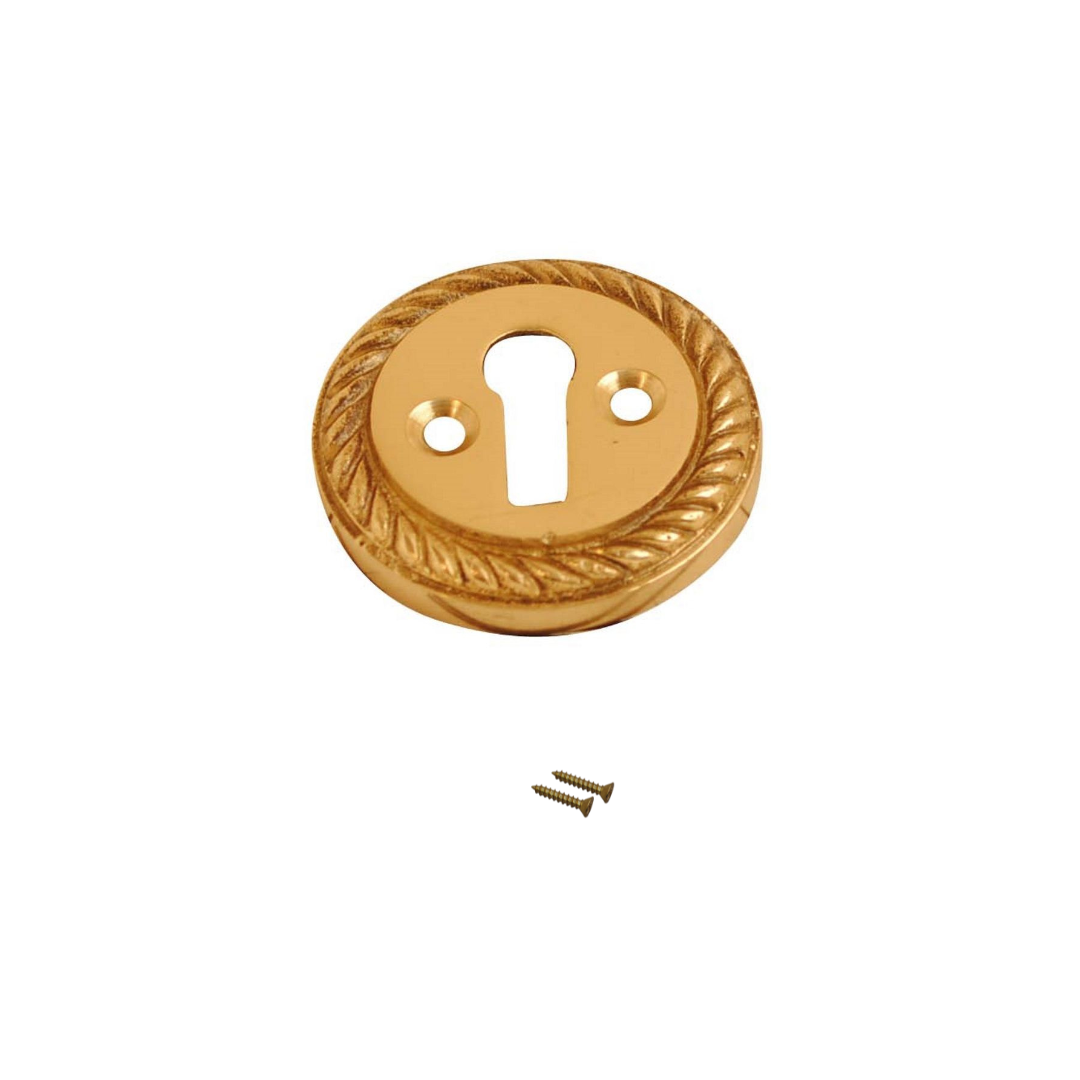 Vibe Georgian Escutcheon Open Brass 32mm