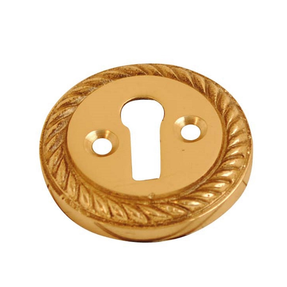 Vibe Georgian Escutcheon Open Brass 32mm