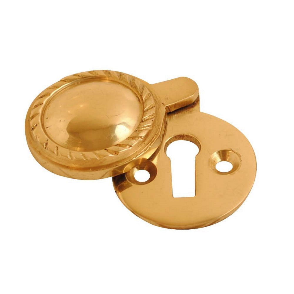 Vibe Georgian Escutcheon Covered Brass 32mm