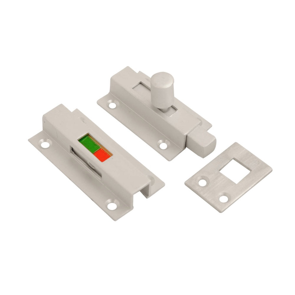 Vibe Contract Indicator Bolt on Satin Anodised Aluminium for Internal Doors