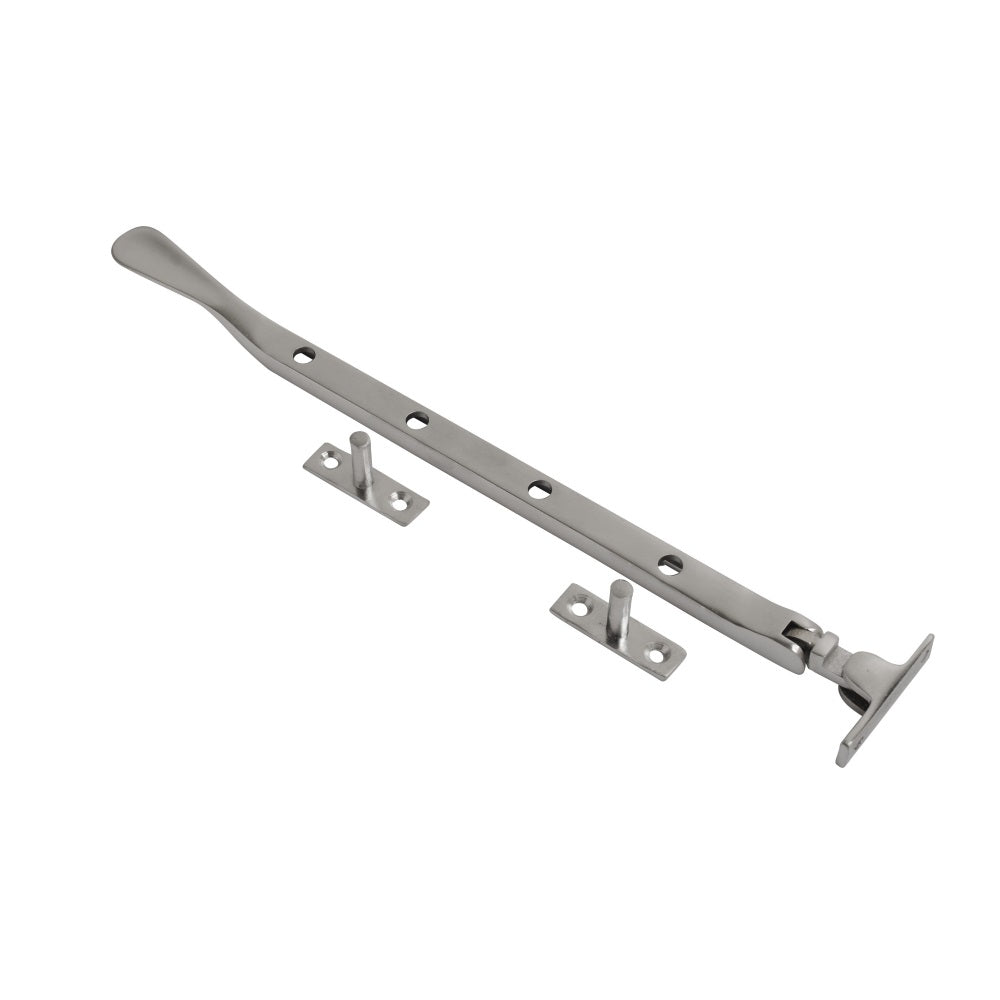 Victorian Casement Stay Satin Chrome