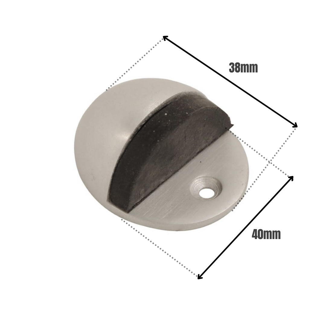 Vibe Hooded Door Stop Satin Anodised Aluminium 38mm