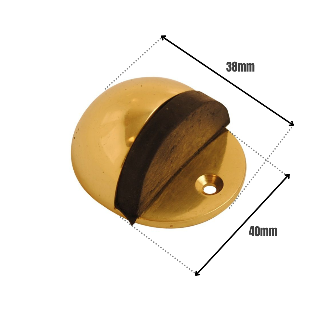 Vibe Hooded Door Stop Brass 1.5/8