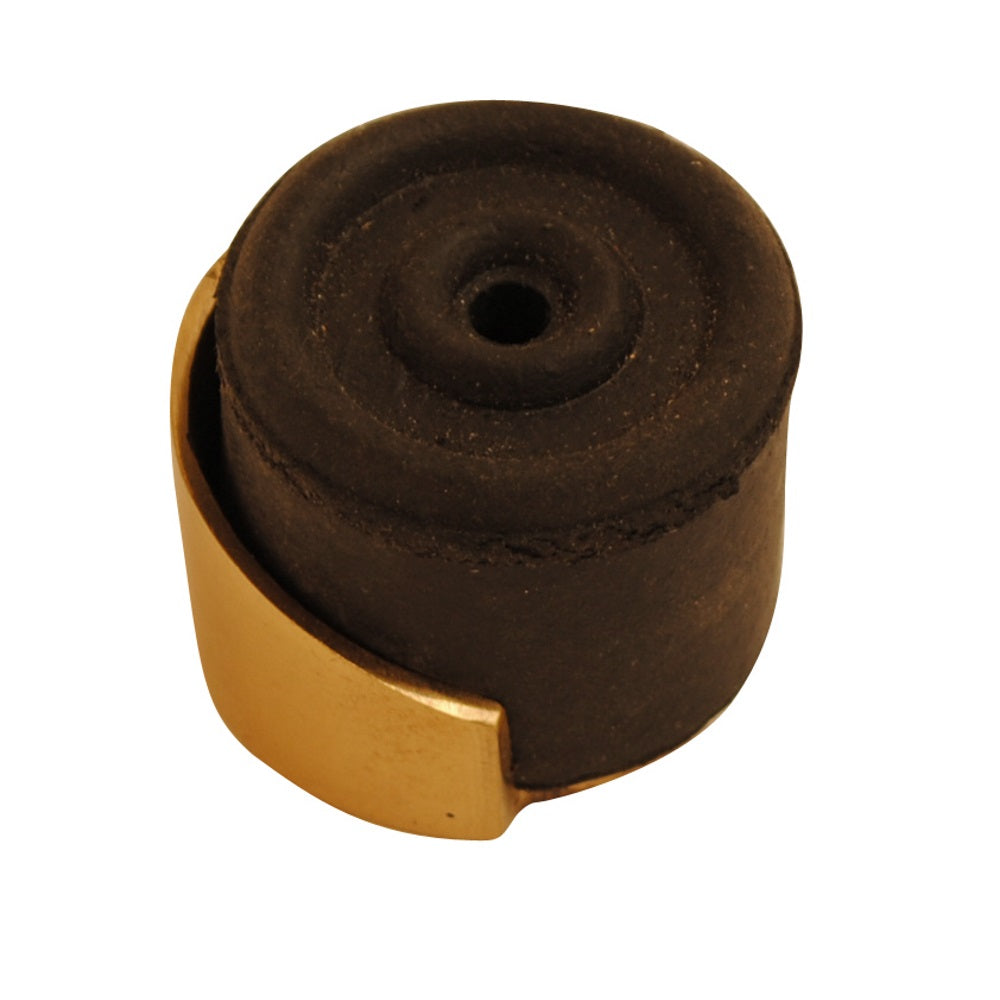 Vibe Shielded Door Stop Brass 33mm