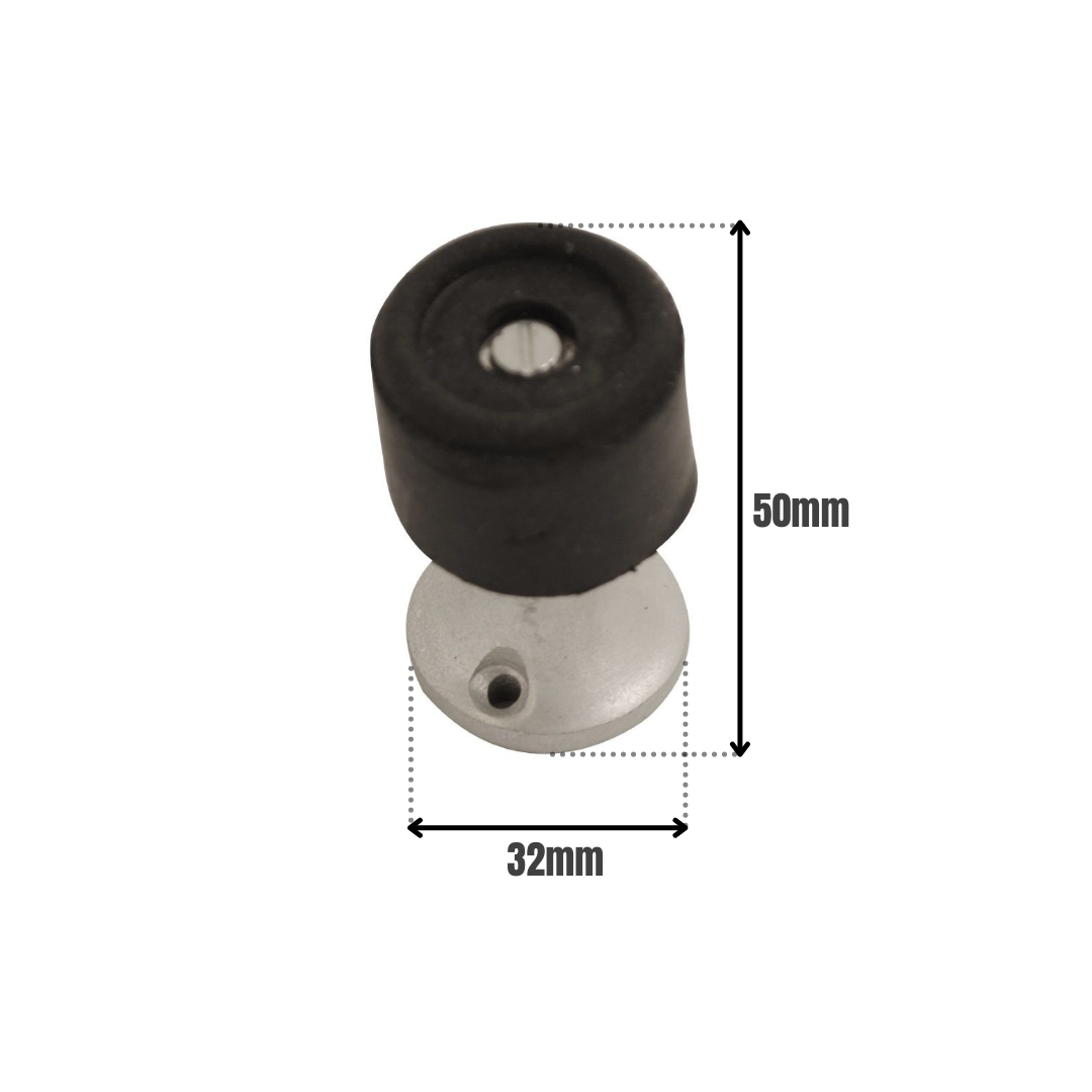 Vibe Pedestal Door Stop 50mm on Satin Anodised Aluminium