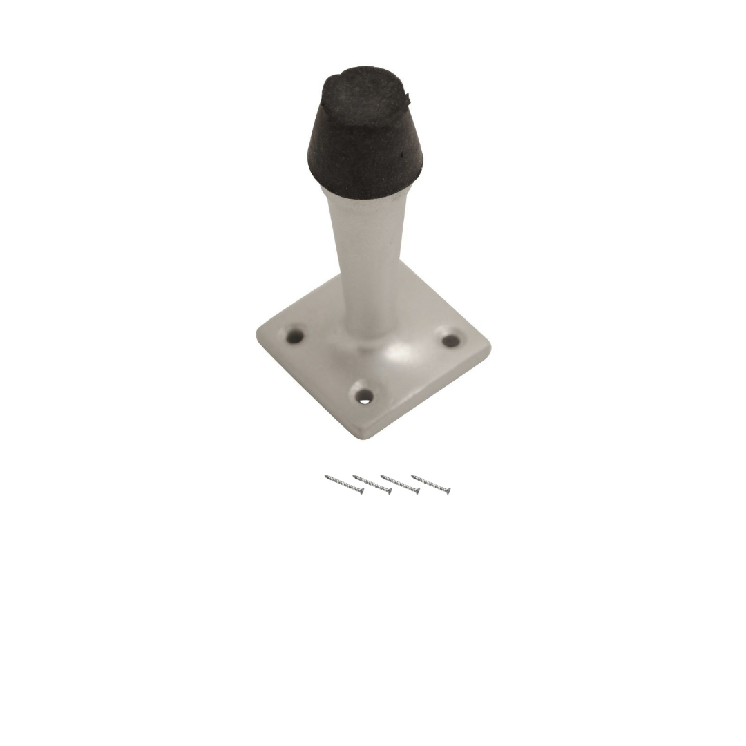 Vibe Projection Square Door Stop 63mm on Satin Anodised Aluminium