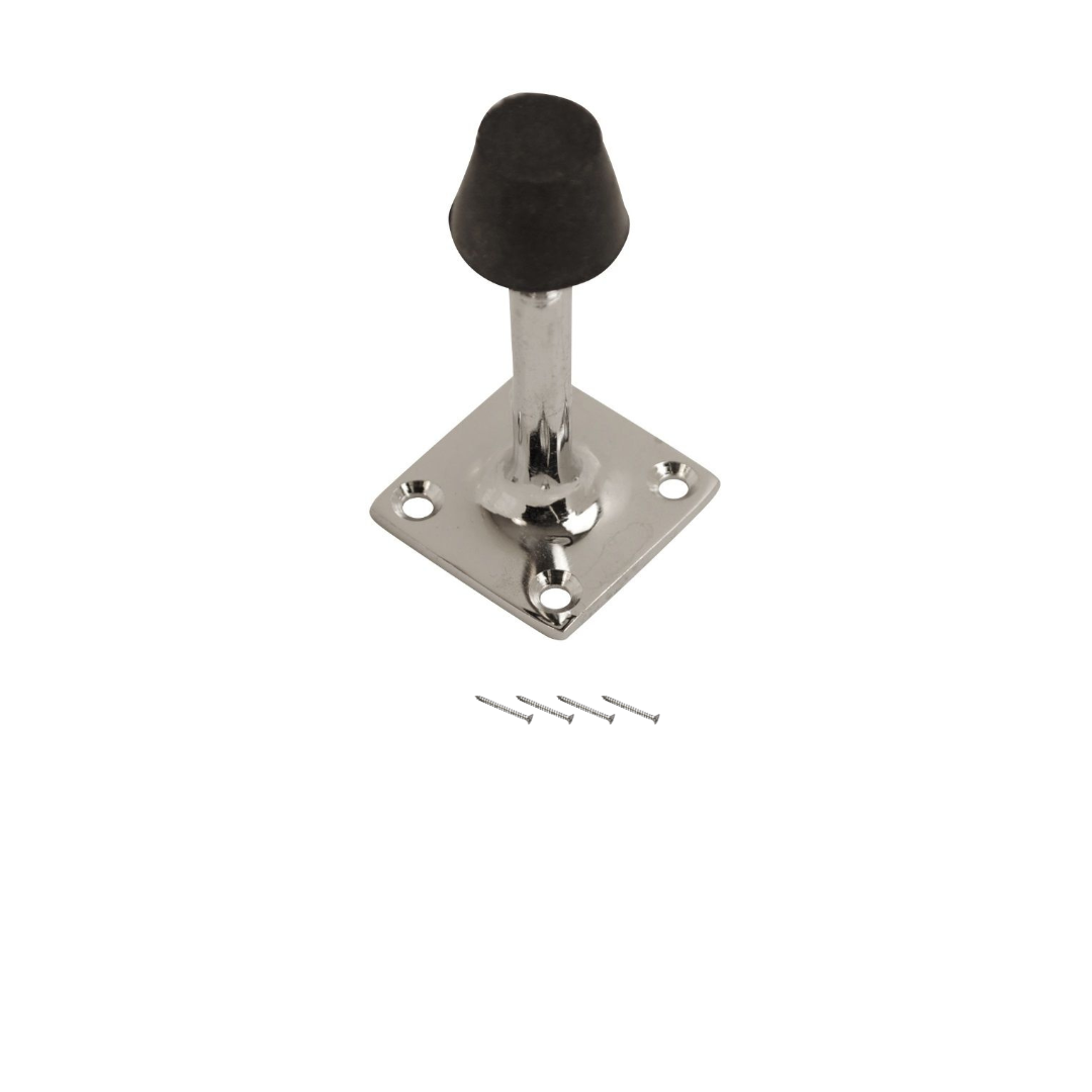 Vibe Projection Square Door Stop 63mm on Chrome