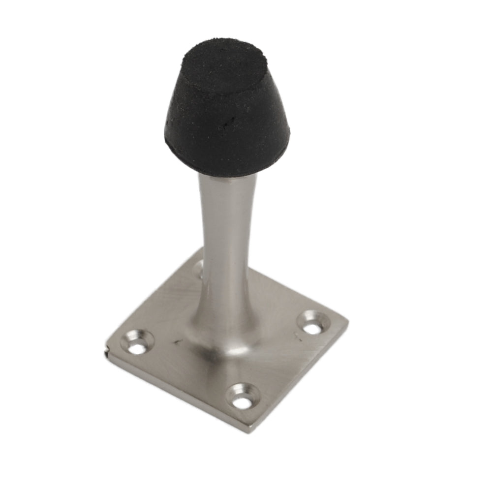 Vibe Projection Square Door Stop 63mm on Satin Chrome