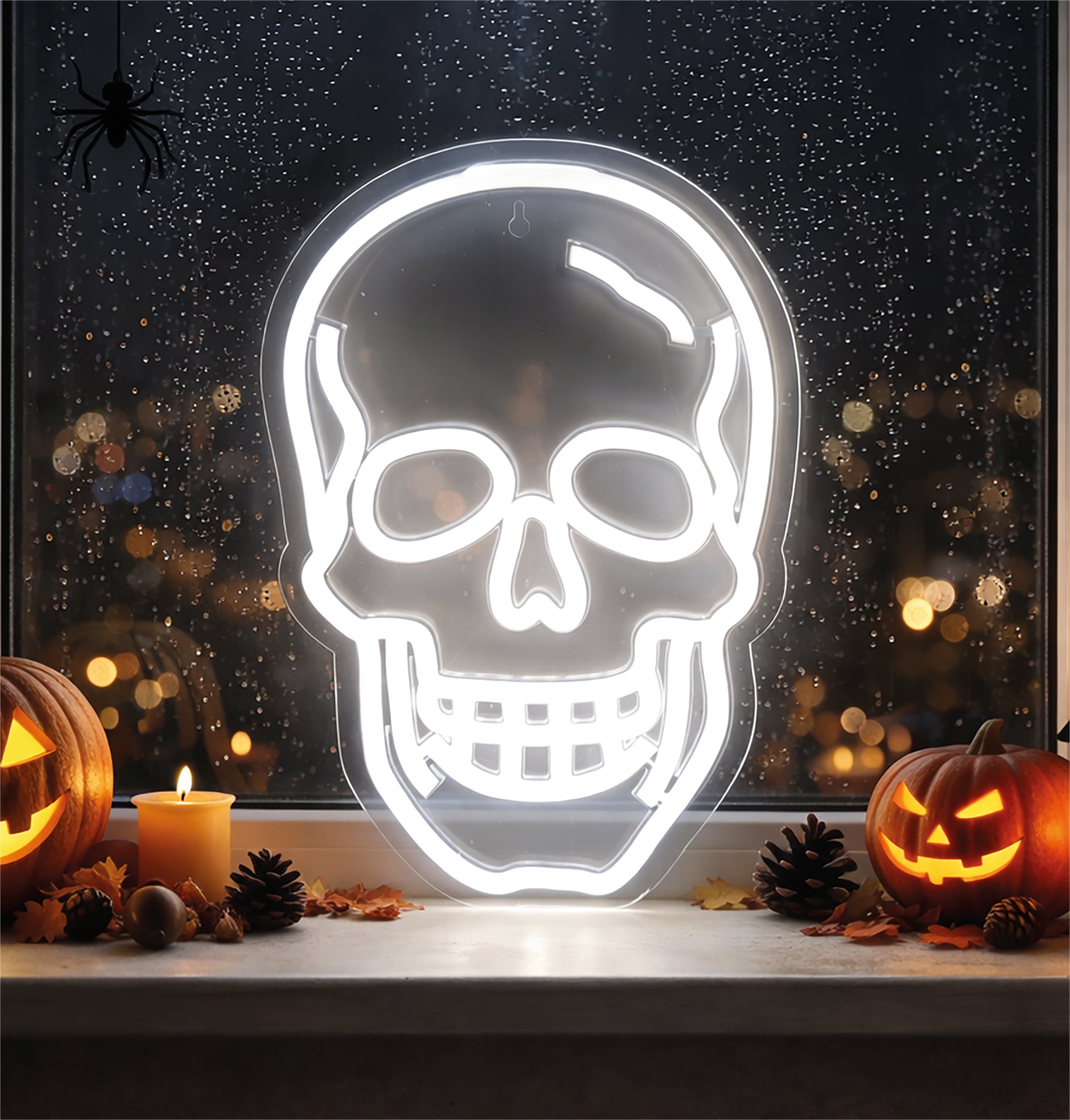 Fxlab Skull Silhouette Neon Light Indoor USB Decoration