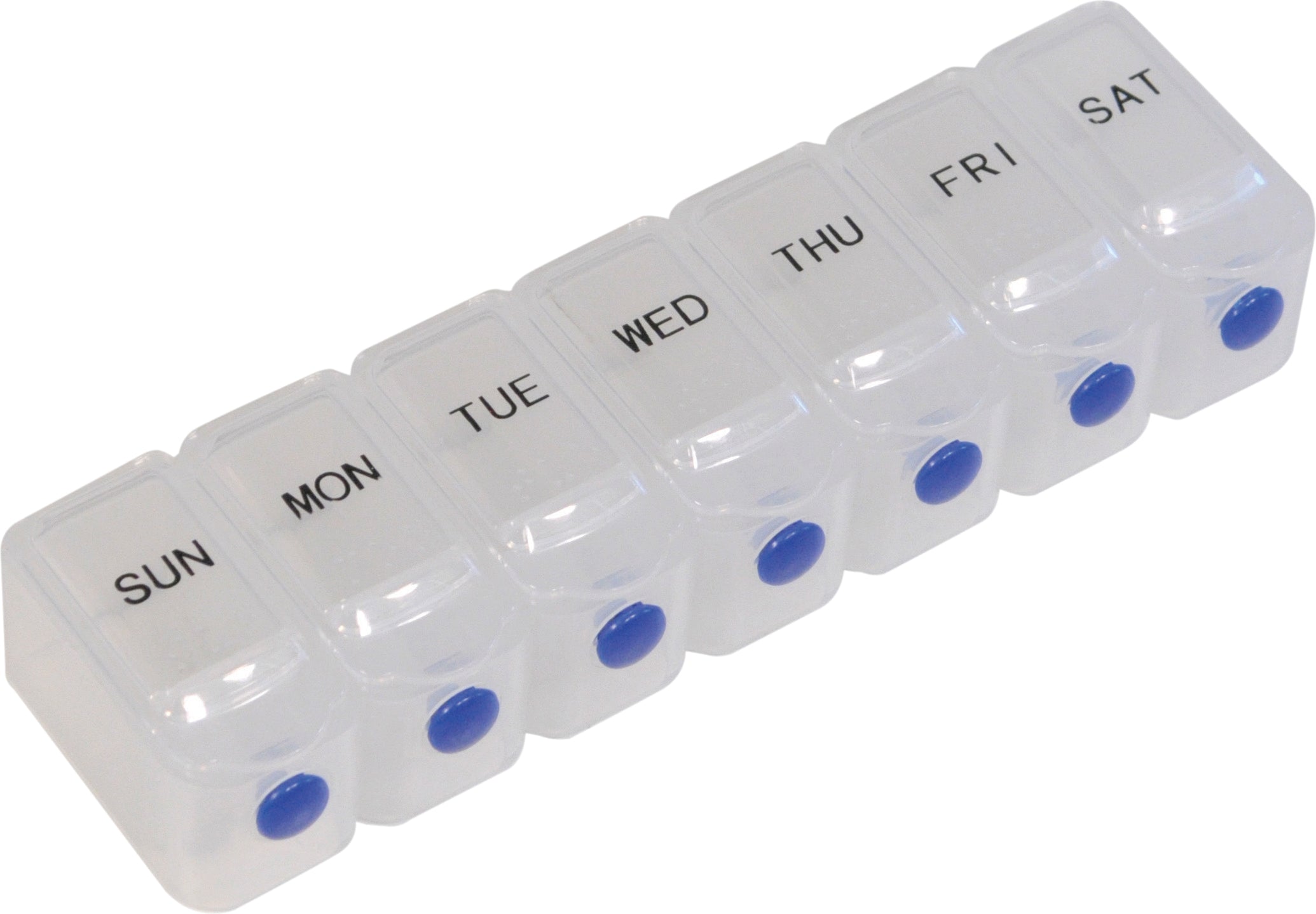 Deluxe Weekday Pill Dispenser with Push Button Release - VM930AB