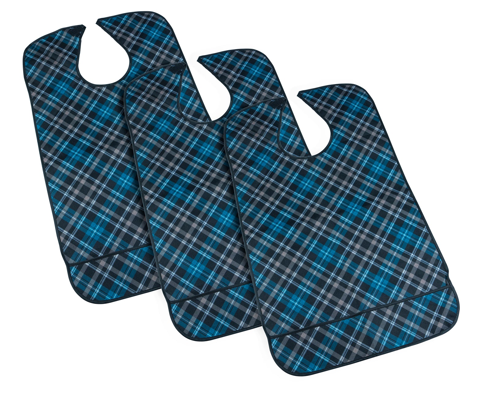 Adult Dining Bibs with Crumb Catcher Pack of 3 - VM979PA