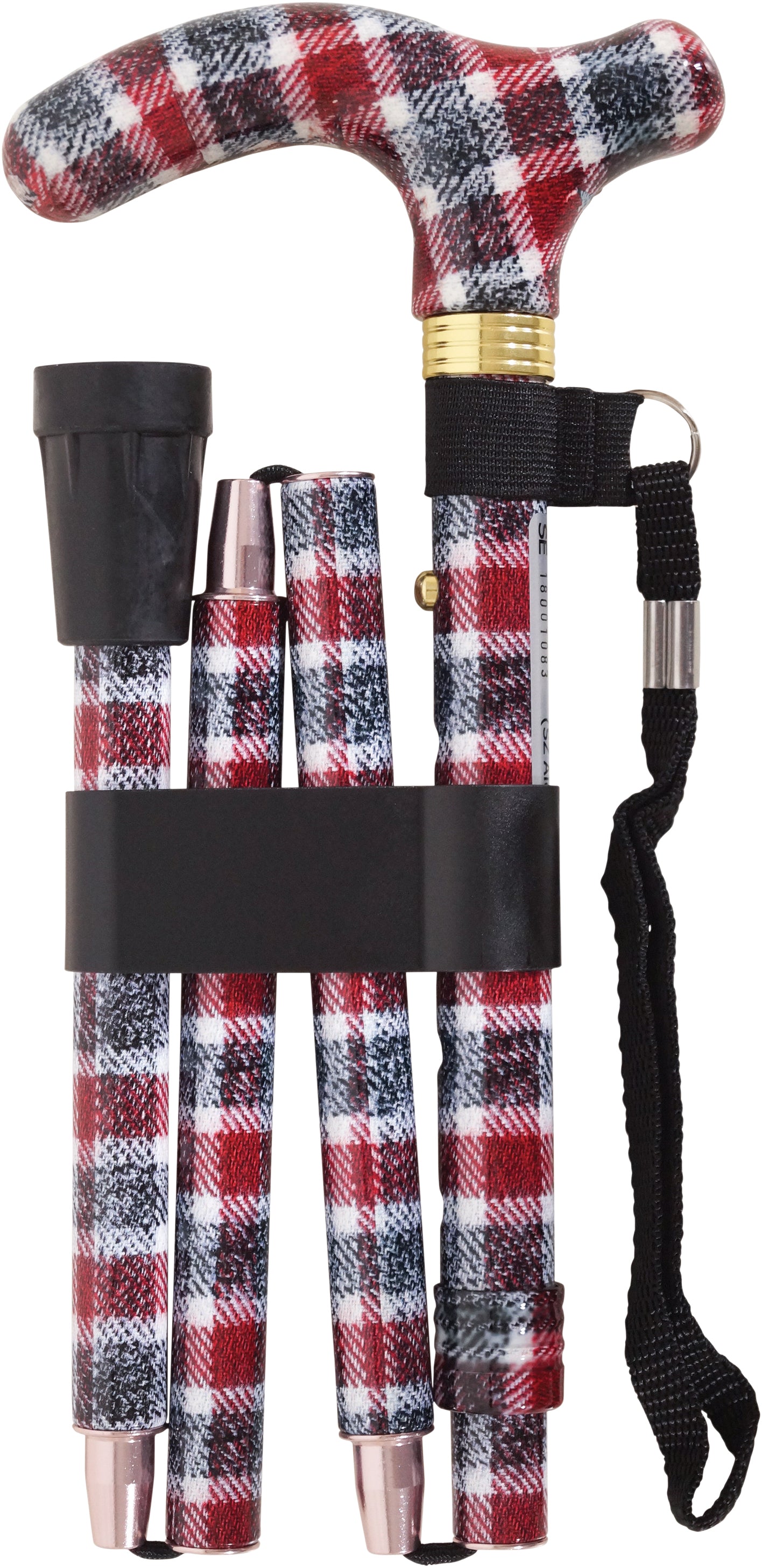 Deluxe Folding Walking Cane - VP155TKC