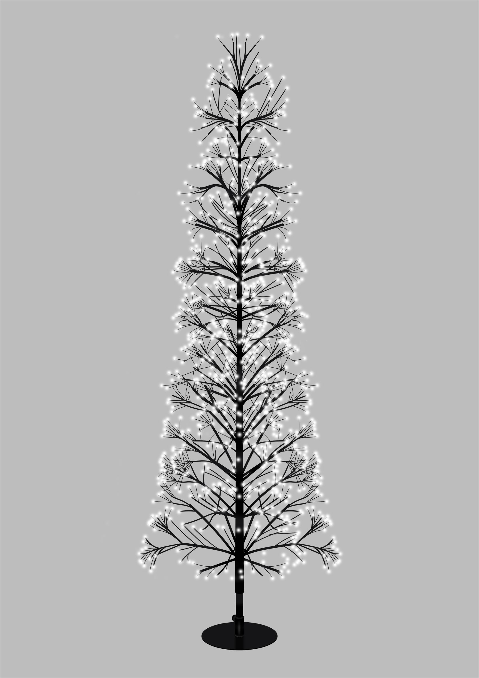 Xmas Haus Pre Lit Firework Tree with Warm Light LEDs with Timer