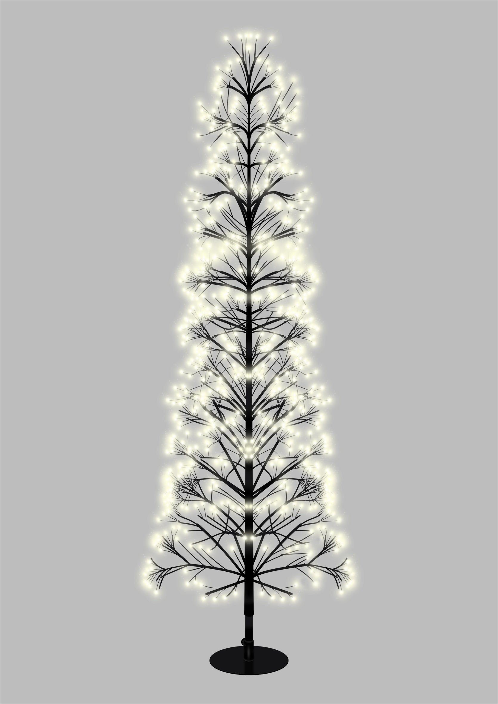 Xmas Haus Pre Lit Firework Tree with Warm Light LEDs with Timer