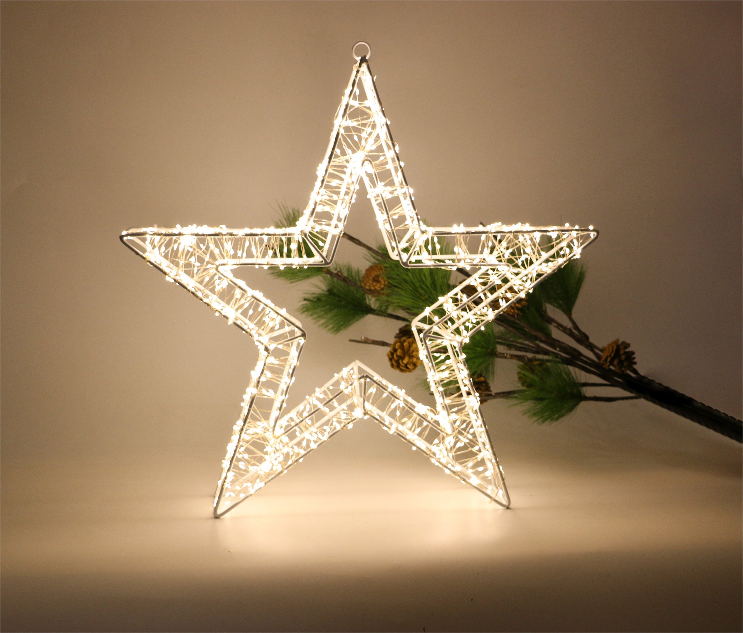 Xmas Haus Pre Lit LED Heart Shape with 5m Lead, Timer Power Supply