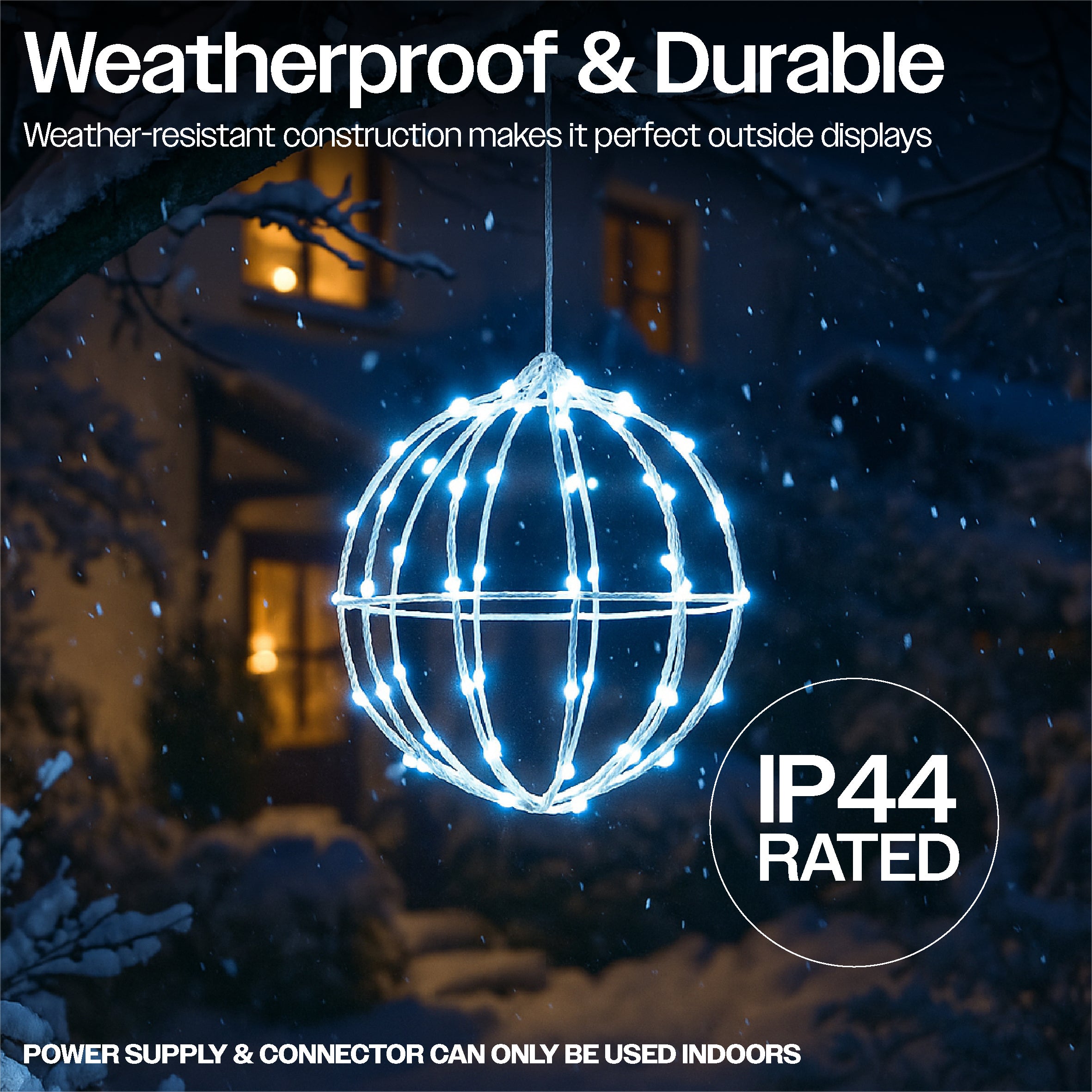 Xmas Haus RGB Mini Seed LED Multifunction White Foldable Ball Light