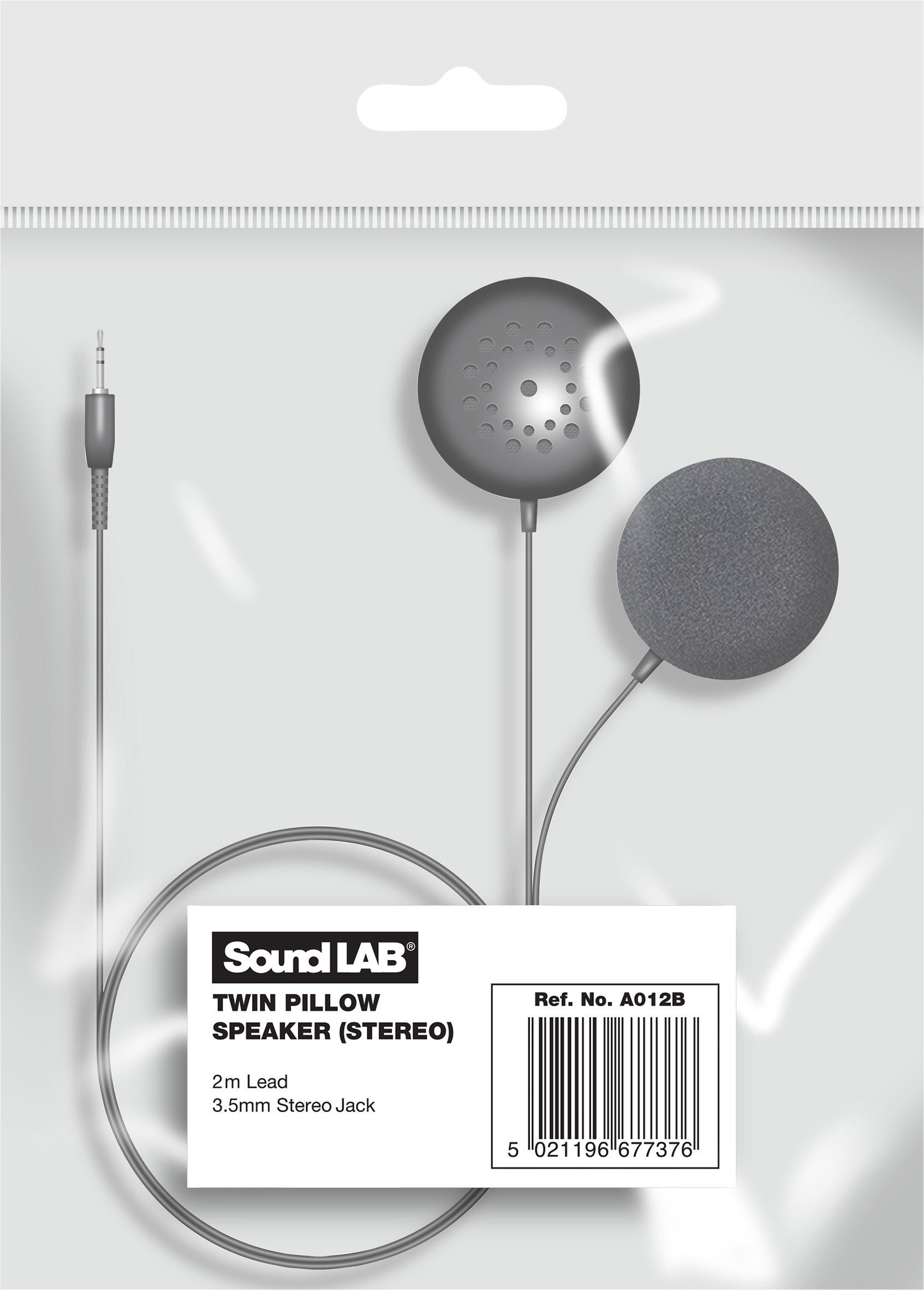 Low Profile Twin Pillow Speakers with 3.5mm Jack Plug