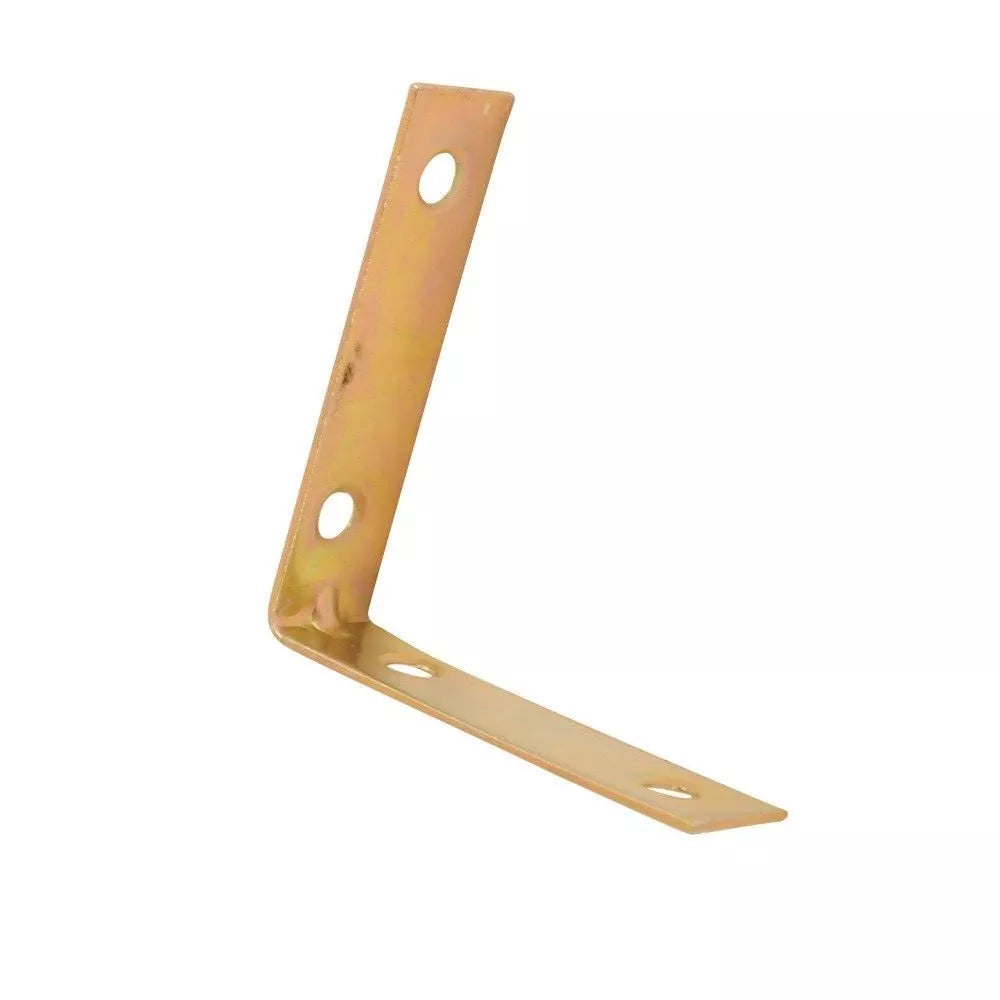 Corner Brace Mending Bracket Zinc Yel 90 deg Right Angle L Shape Support Joint