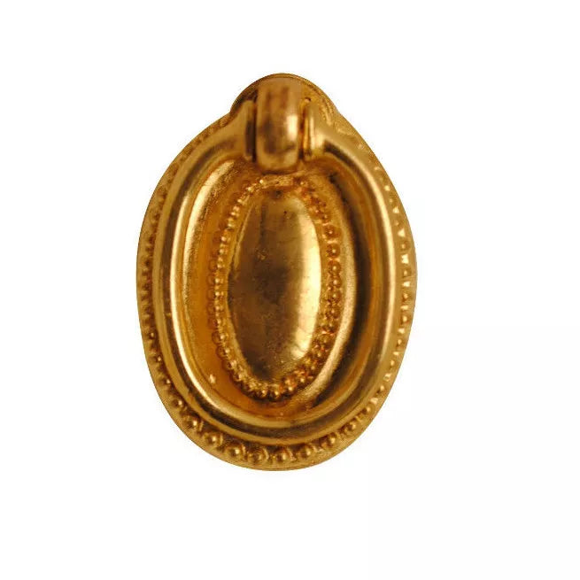 Oval Handle Cabinet Cupboard Drawer Door 32 mm Electro Brass - 1021