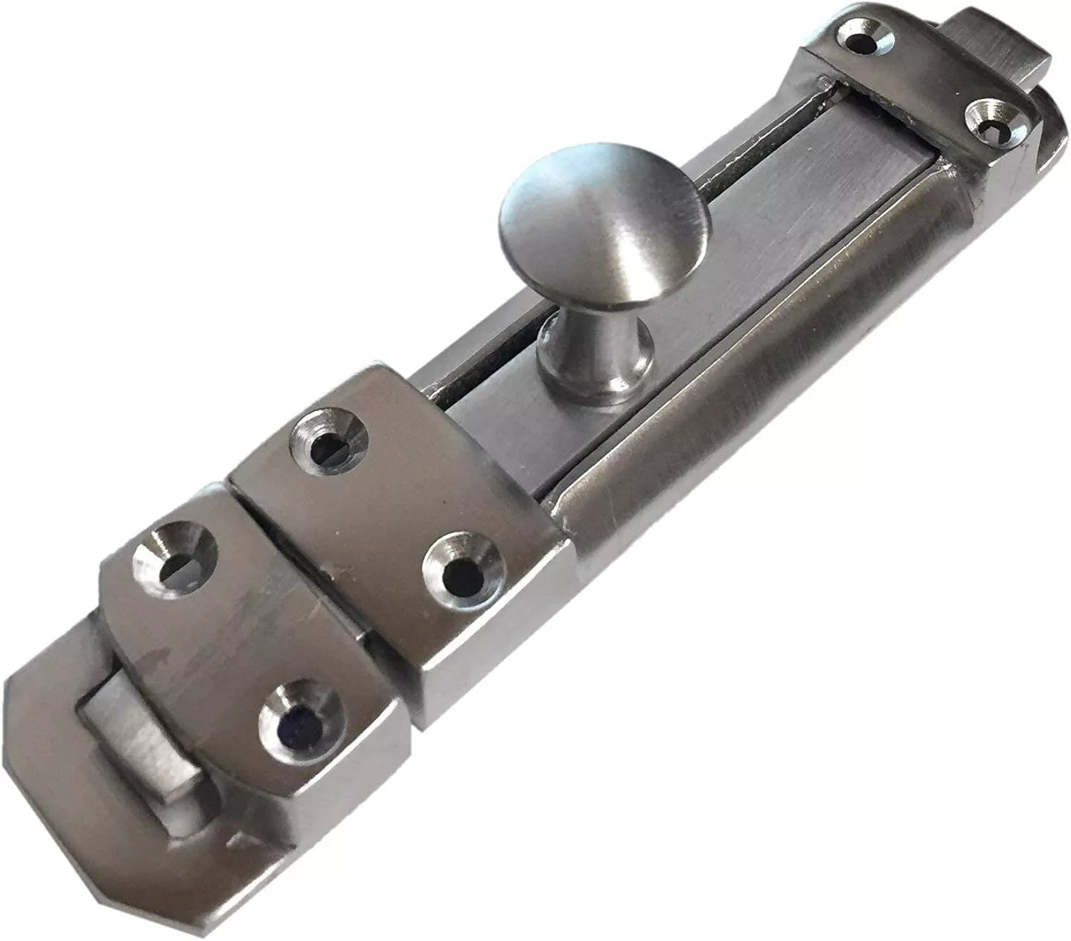 Sliding Surface Door Tower Bolt 95mm x 25mm (4 x 1 Inch) Satin Chrome