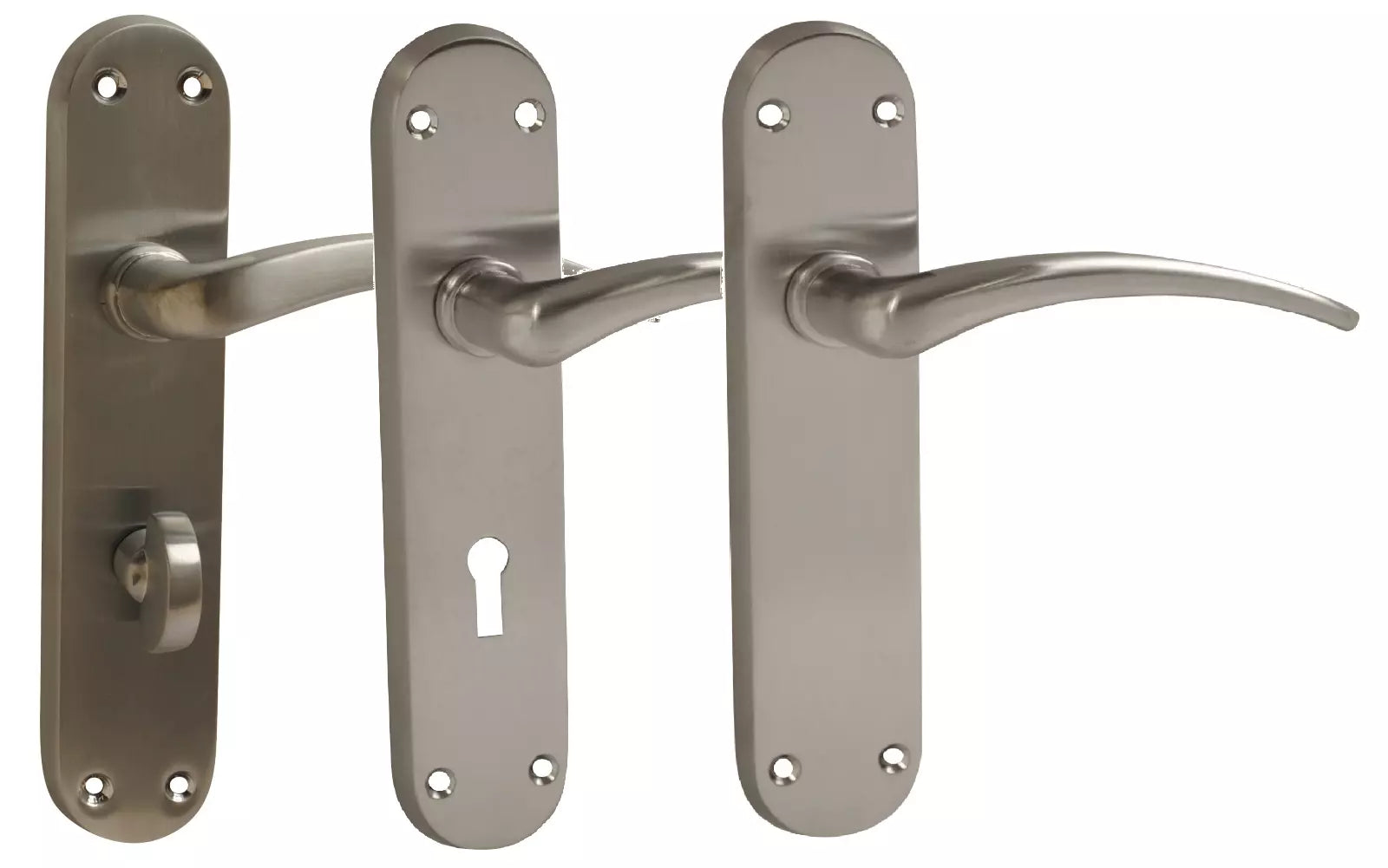 Vibe Designer Internal Door Handle Milan Door Lever Furniture Satin Chrome
