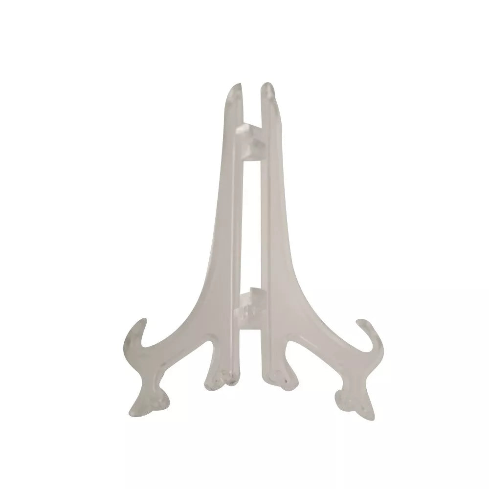 Clear Opaque Acrylic Plate Stand Easel Disk Dish Holder Display Mount 3 Sizes