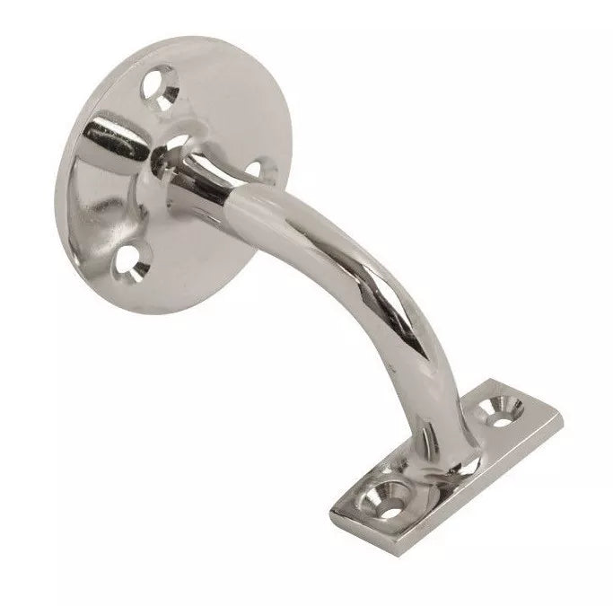 Chrome Plated Heavy Duty Brass Handrail Brackets 2.5 Inch or 3 Inch - Bannister