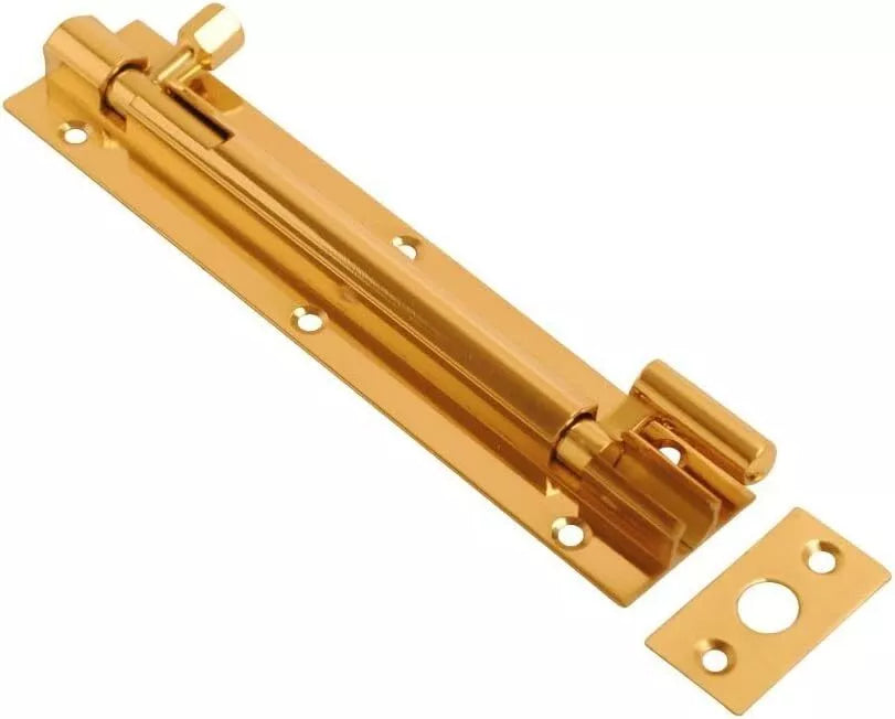 Barrel Bolt Necked 100mm x 25mm (4 x 1 Inch) Brass