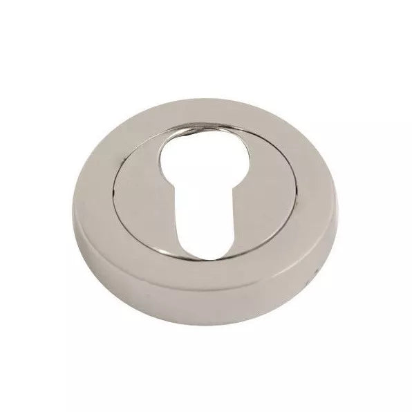 Chrome or Brass Escutcheon - Euro Profile or Keyhole Profile Escutcheon